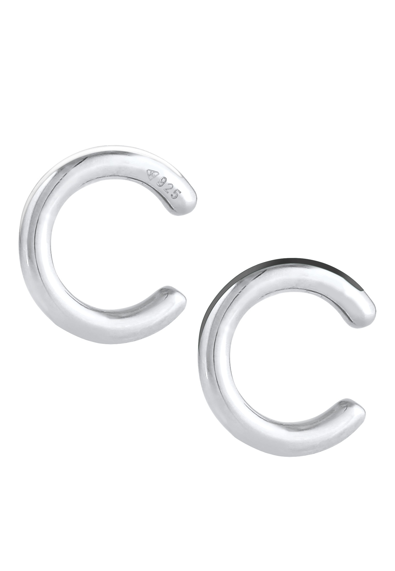 Elli Schmuckset »Ohrringe Buntes Emaille Earcuff 2er Set 925 Silber«