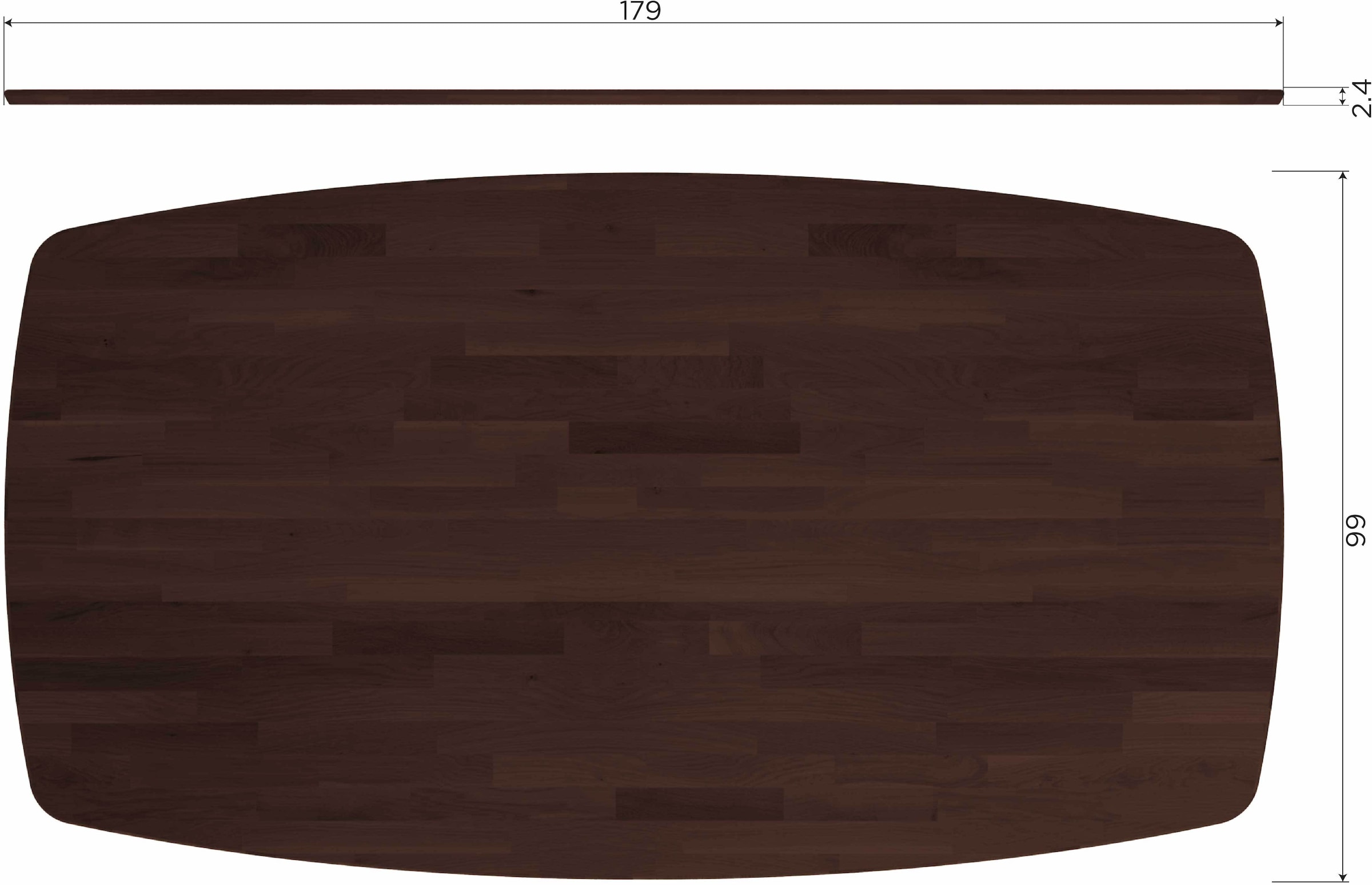 WOOOD Esstisch »Tablo FSC® Mix Eichenholz Dänisch-oval, H 74 x B 180 x T 100 cm« Haarlem-Fuß in 4 Stellungen montierbar, Fingerzinkenverbindung