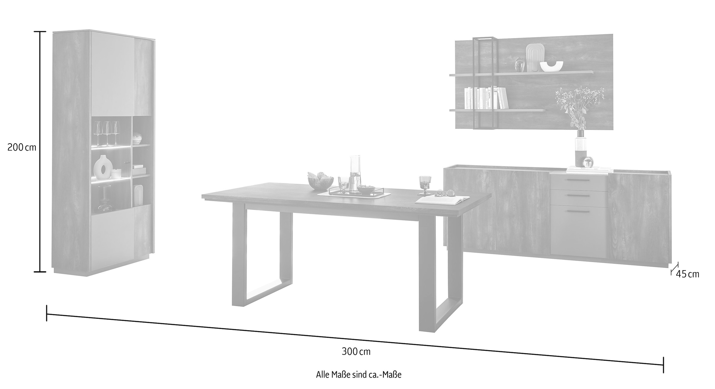 INOSIGN Esszimmer-Set »LARGO«, (Set, 4 St.)