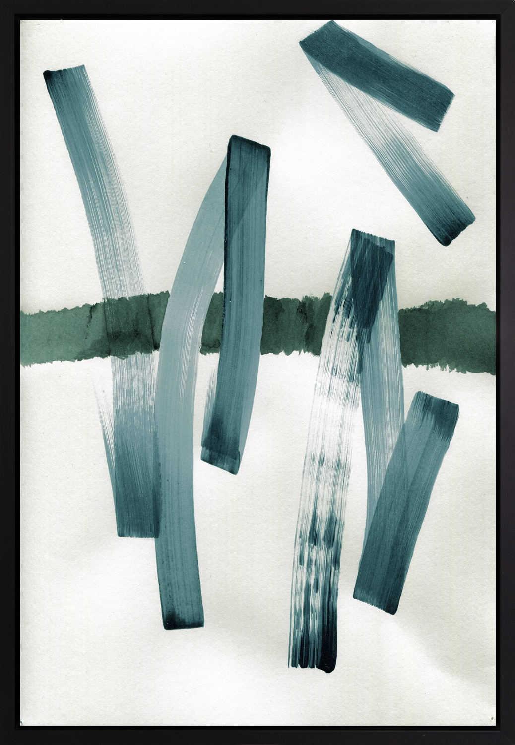 queence Leinwandbild »Abstrakte Kunst«, Abstrakt-Abstrakte-Kunst-Modern, mit einem Schattenfugenrahmen veredelt
