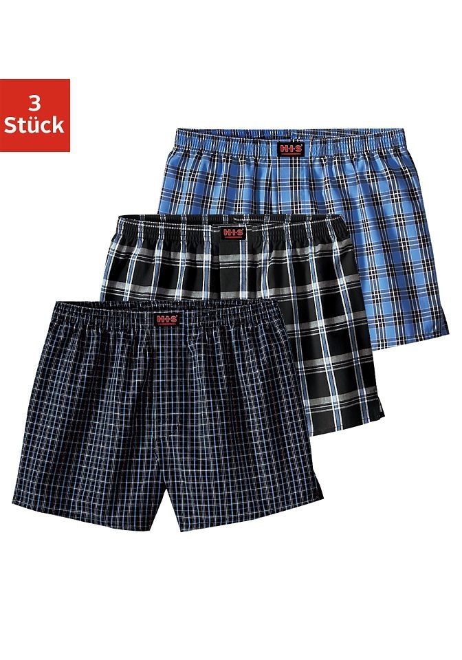 H.I.S Boxershorts, in coolen Karos