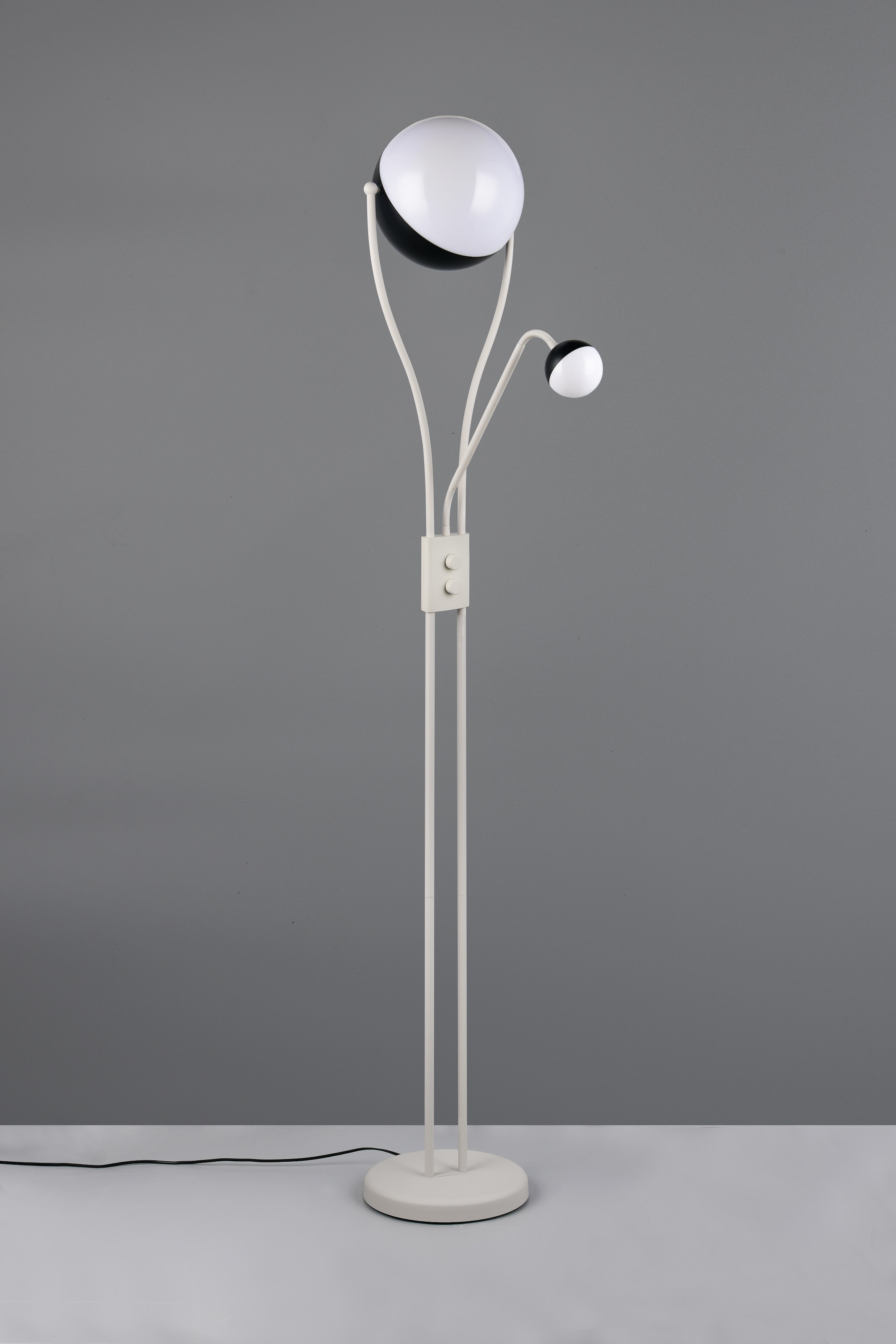 TRIO Leuchten LED Stehlampe »CHRIS, LED Stehleuchte, mit Lesearm, Drehdimmer« LED-Board 1 Stk. Warmweiß flexibles Leselicht getrennt schalten + dimmen, warmweißes Licht 3000K