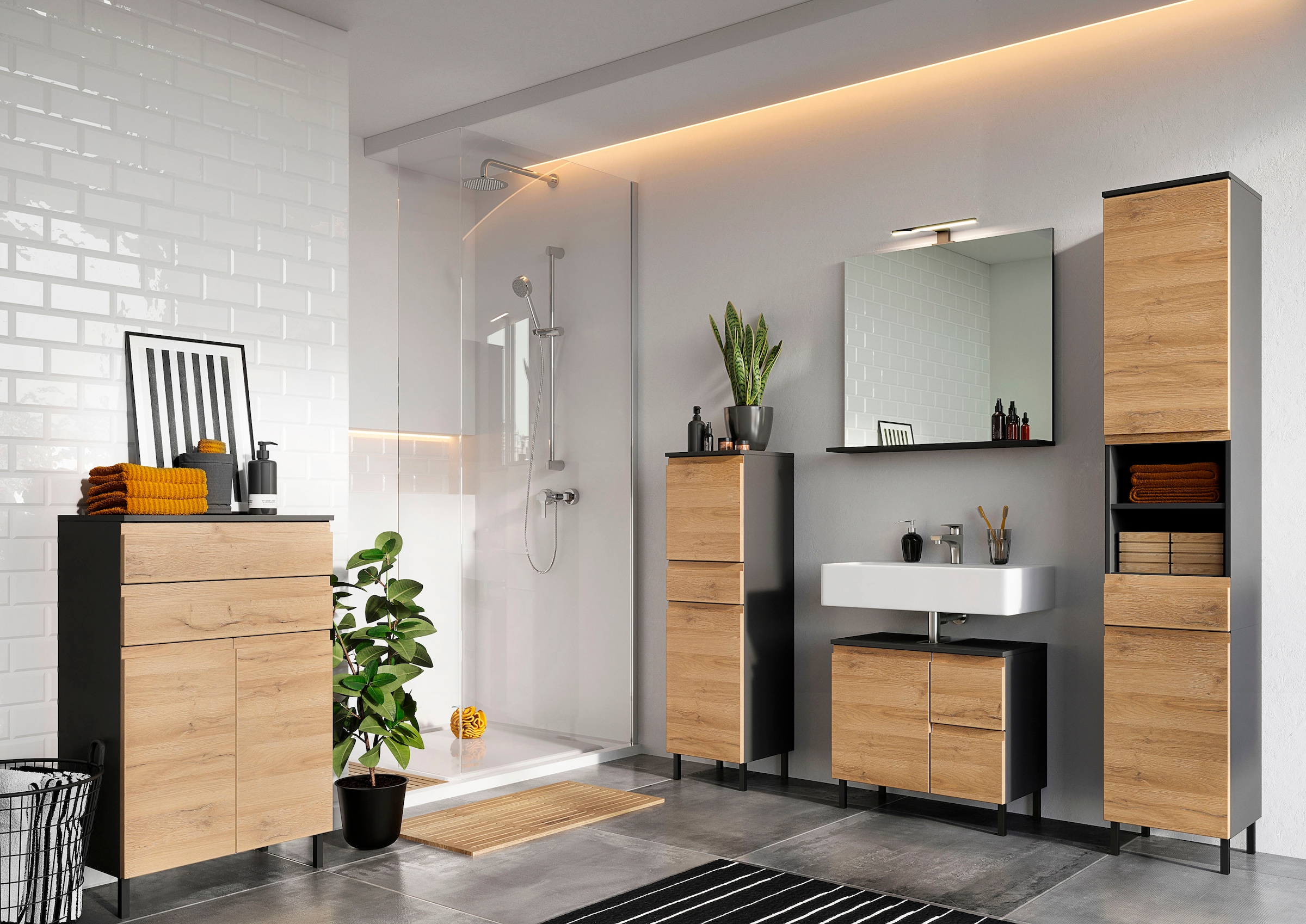 GERMANIA Midischrank »Scantic«, (1 St.), mit griffloser Optik