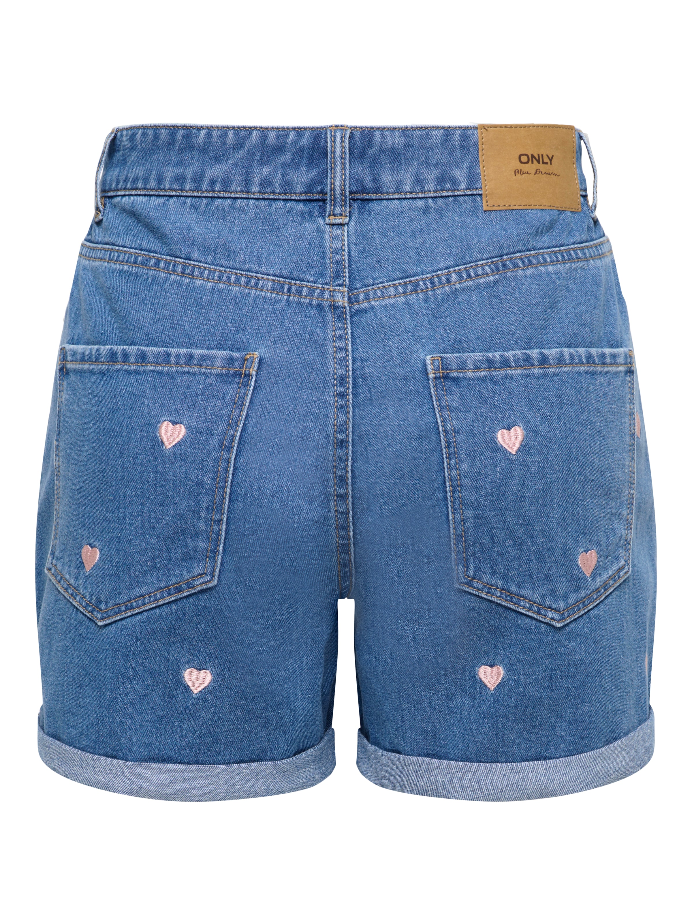 ONLY Jeansshorts »ONLVEGA HW EMBROIDERY DNM SHORTS GUANOOS« Baumwolle, High Waist