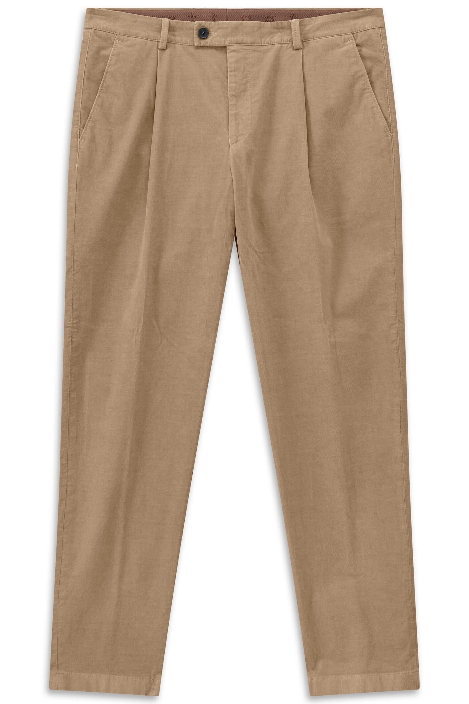 bugatti Bundfaltenhose »Tapered Fit«  aus Luxury Pima Cotton Feincord