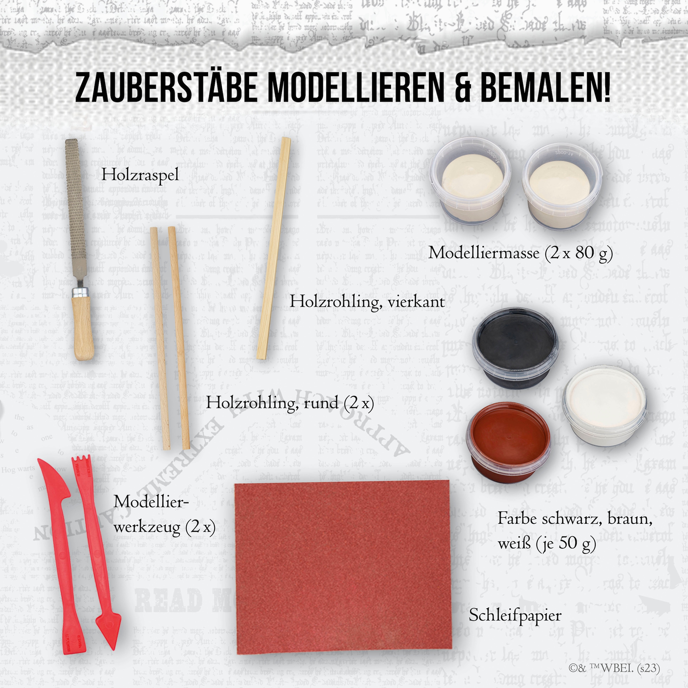 Kosmos Kreativset »AllesKönnerKiste, Harry Potter - Bastelbox Zauberstäbe«