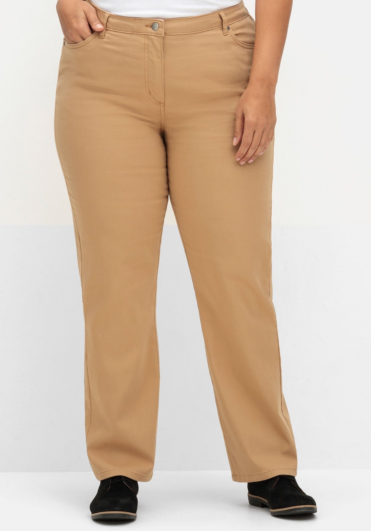 Sheego Stretch-Jeans »Gerade Jeans in gerader Beinform«