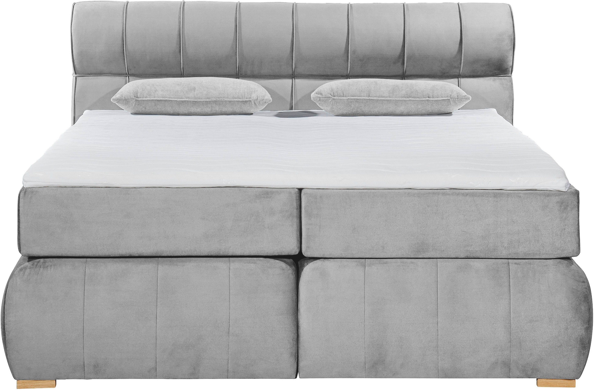 Places of Style Boxspringbett »Felicia«, in H4, inkl. Topper und Bettkasten