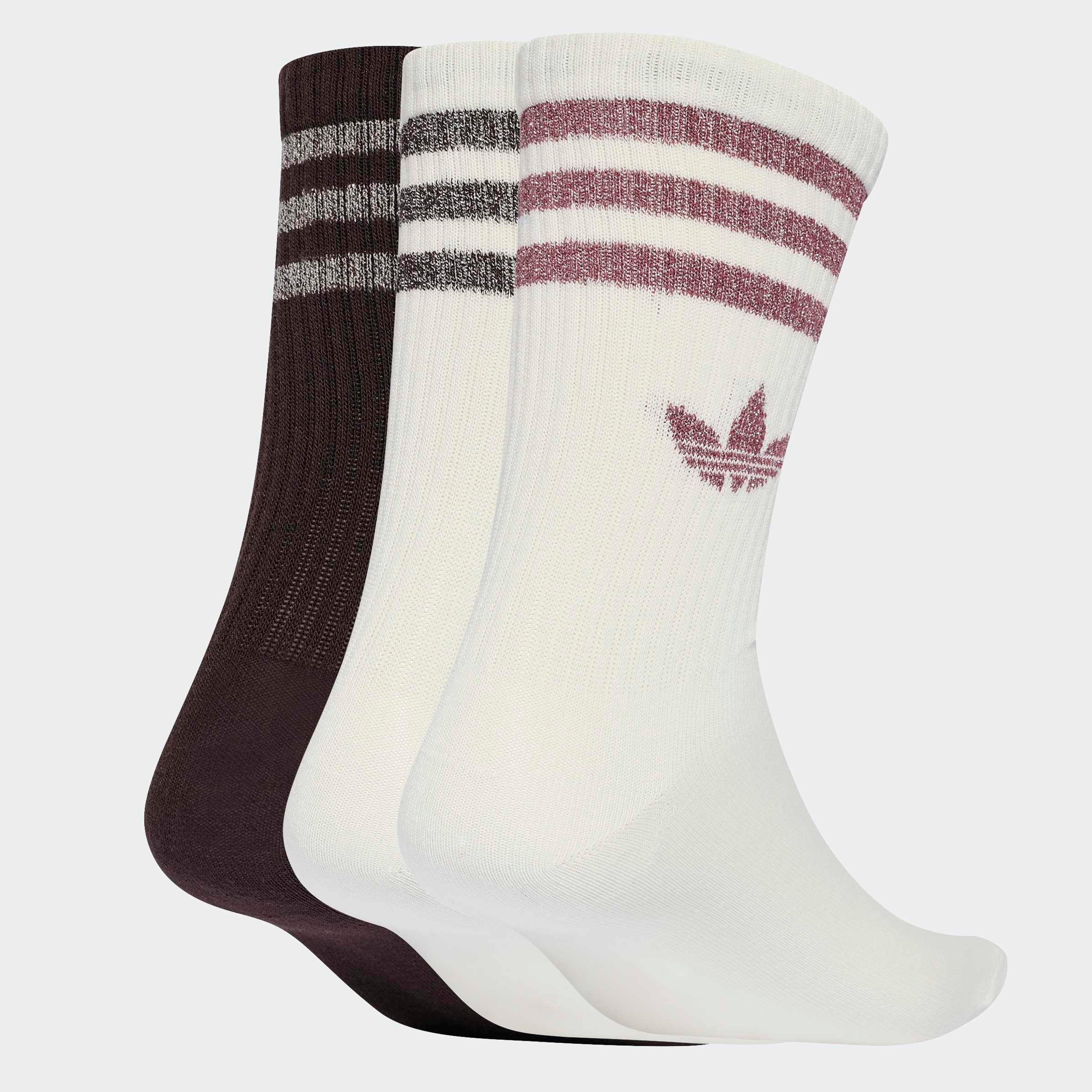 adidas Originals Sportsocken »3-STREIFEN GLITZER CREW, 3 PAAR« 3 Paar tlg.