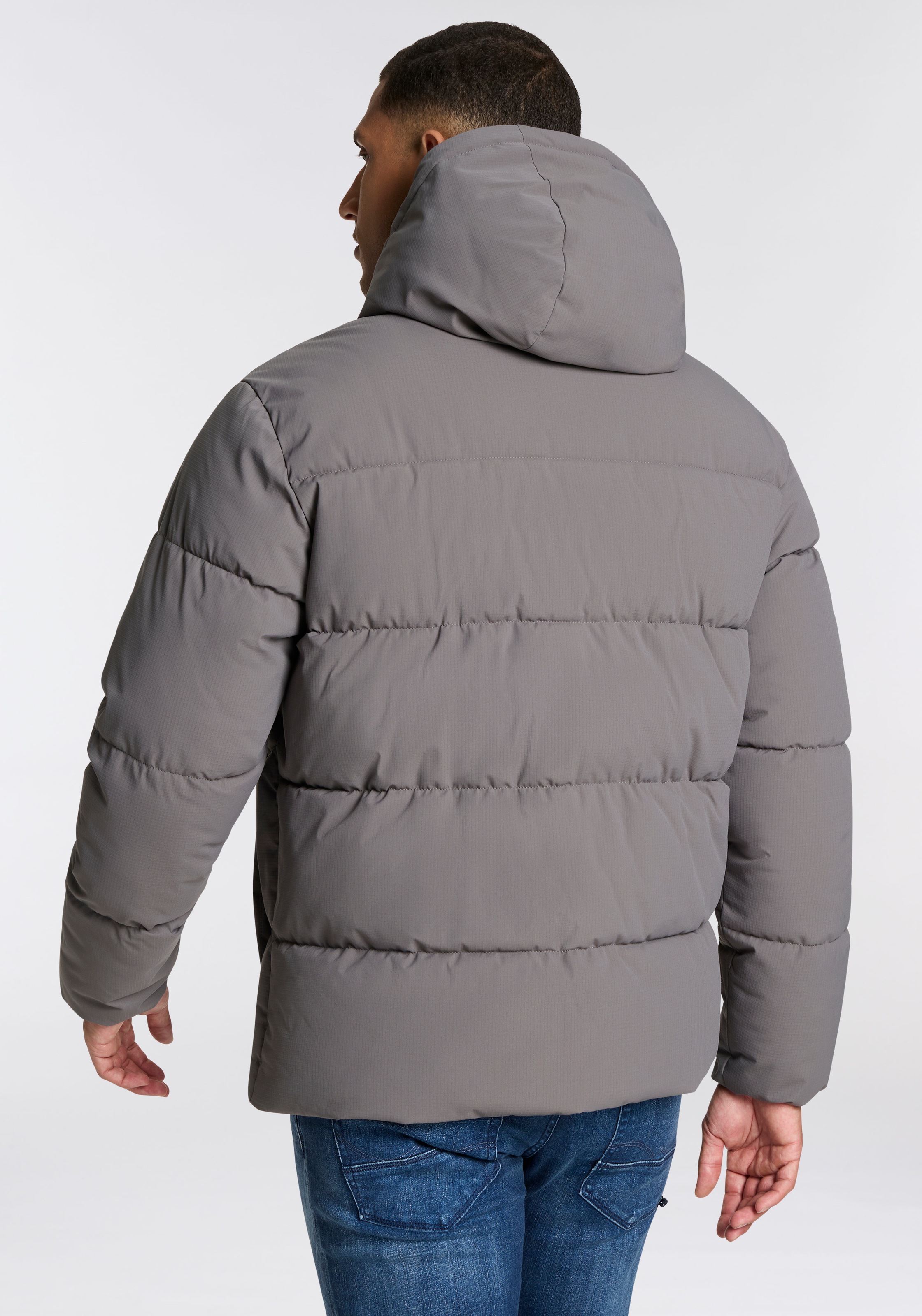 Jack & Jones Steppjacke »JJGUARD – Steppjacke mit Wattierung und Reißverschluss«, mit Kapuze, modisch, regular fit, Web