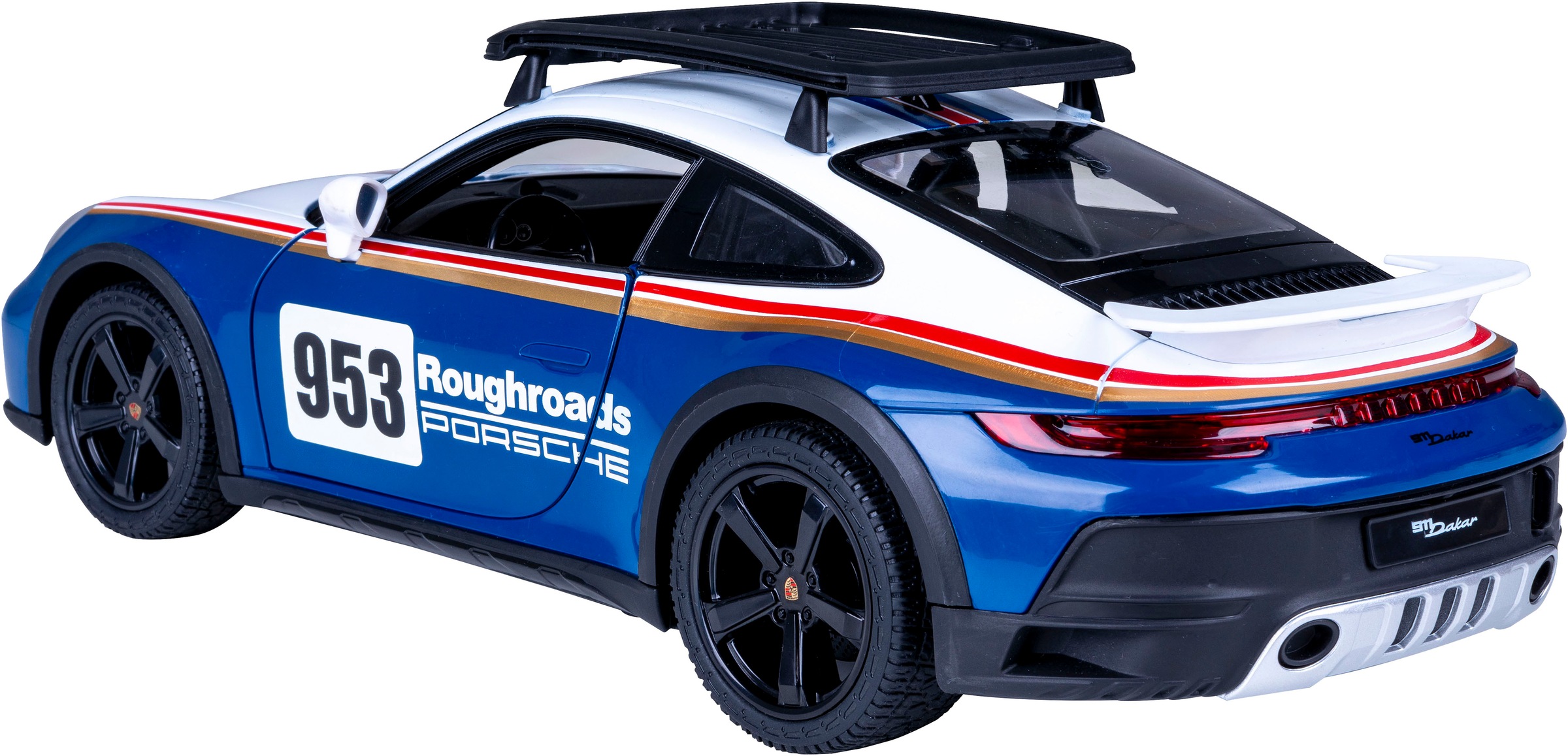 Jamara RC-Auto »Porsche 911 Dakar Performance 1:14 blau 2,4GHz«, mit LED Licht