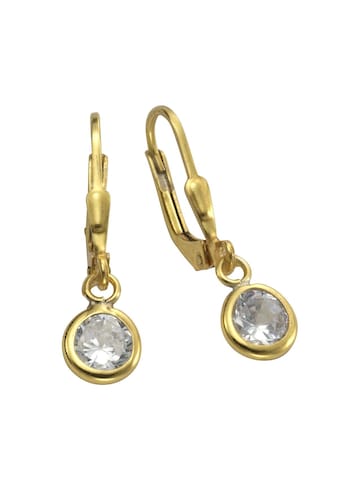 Vivance Paar Ohrhänger »925/- Sterling Silber vergoldet Zirkonia«, mit Geschenketui kaufen