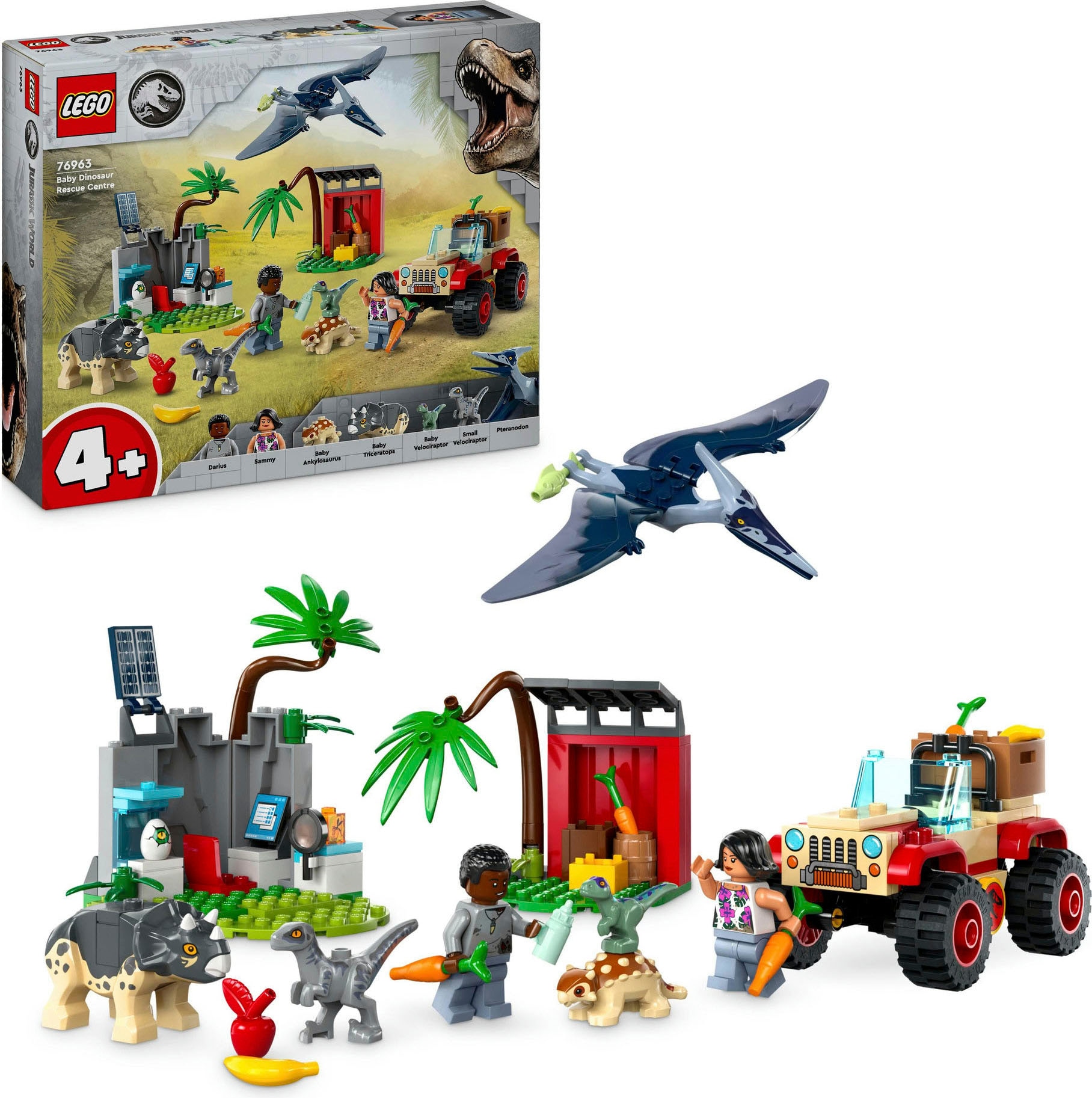 Konstruktionsspielsteine »Rettungszentrum für Baby-Dinos (76963), LEGO Jurassic...