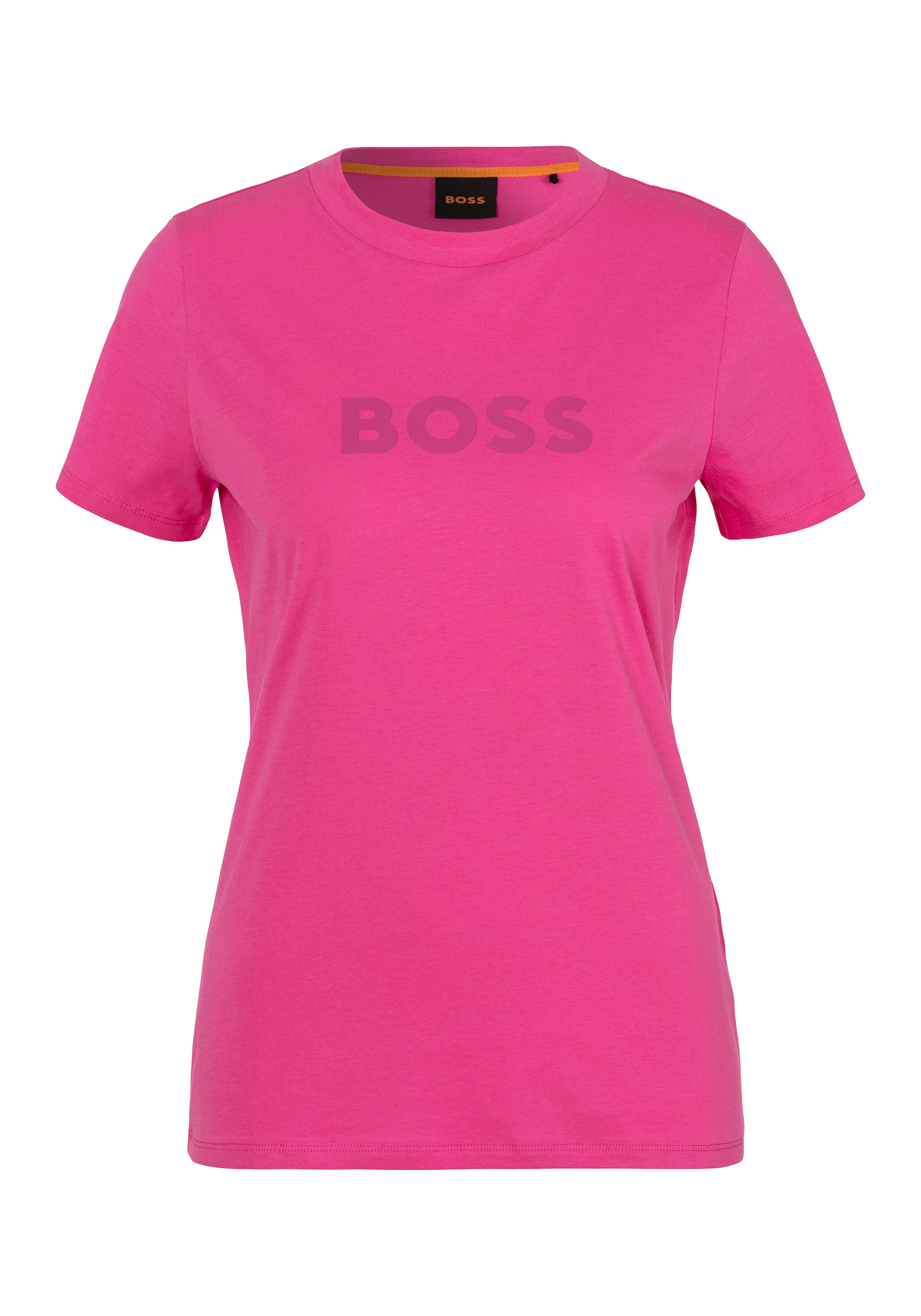 T-Shirt »C_Elogo_5«, mit kontrastfarbenem BOSS-Schriftzug