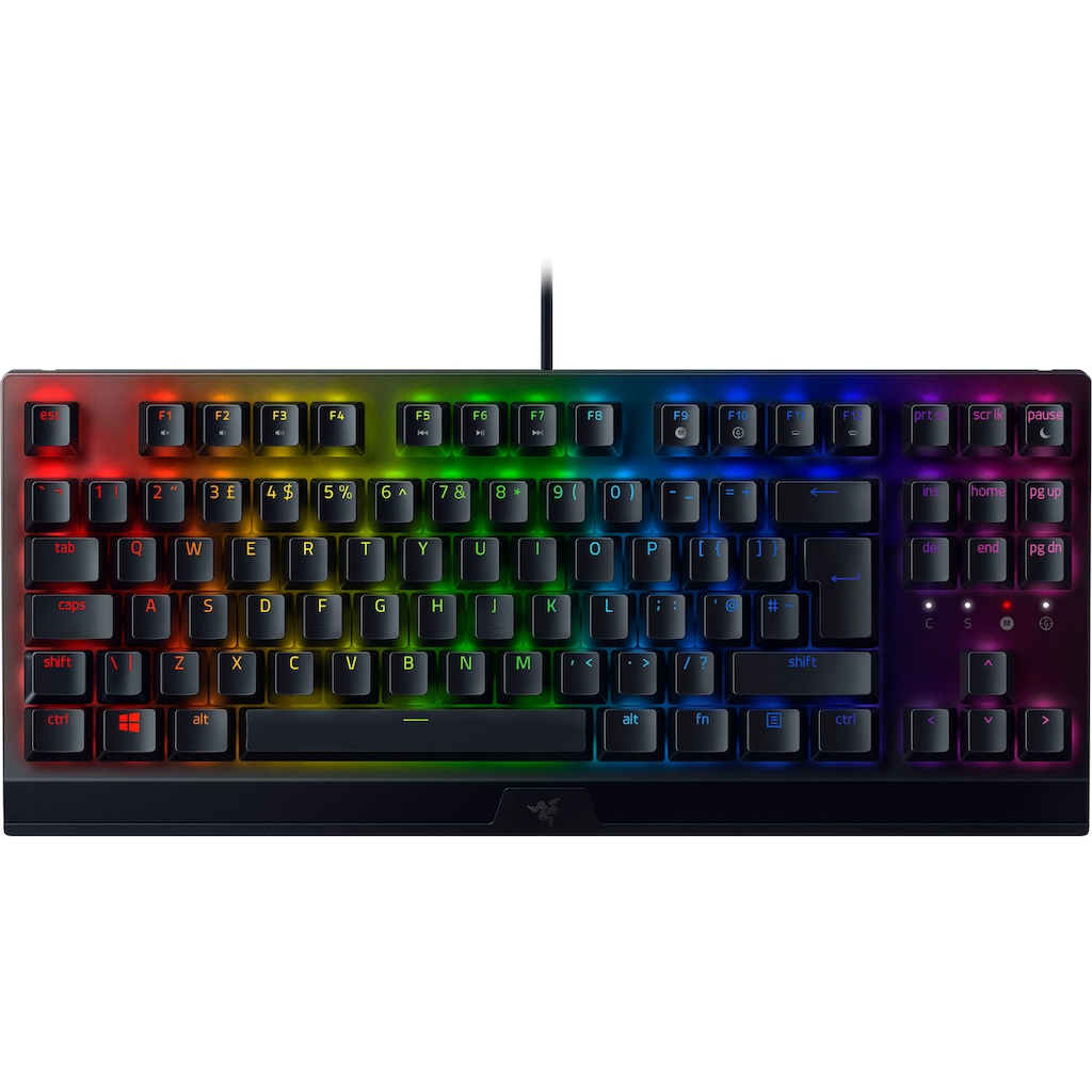 RAZER Gaming-Tastatur »BlackWidow V3 Green Switch«, (Fn-Tasten-Ziffernblock)