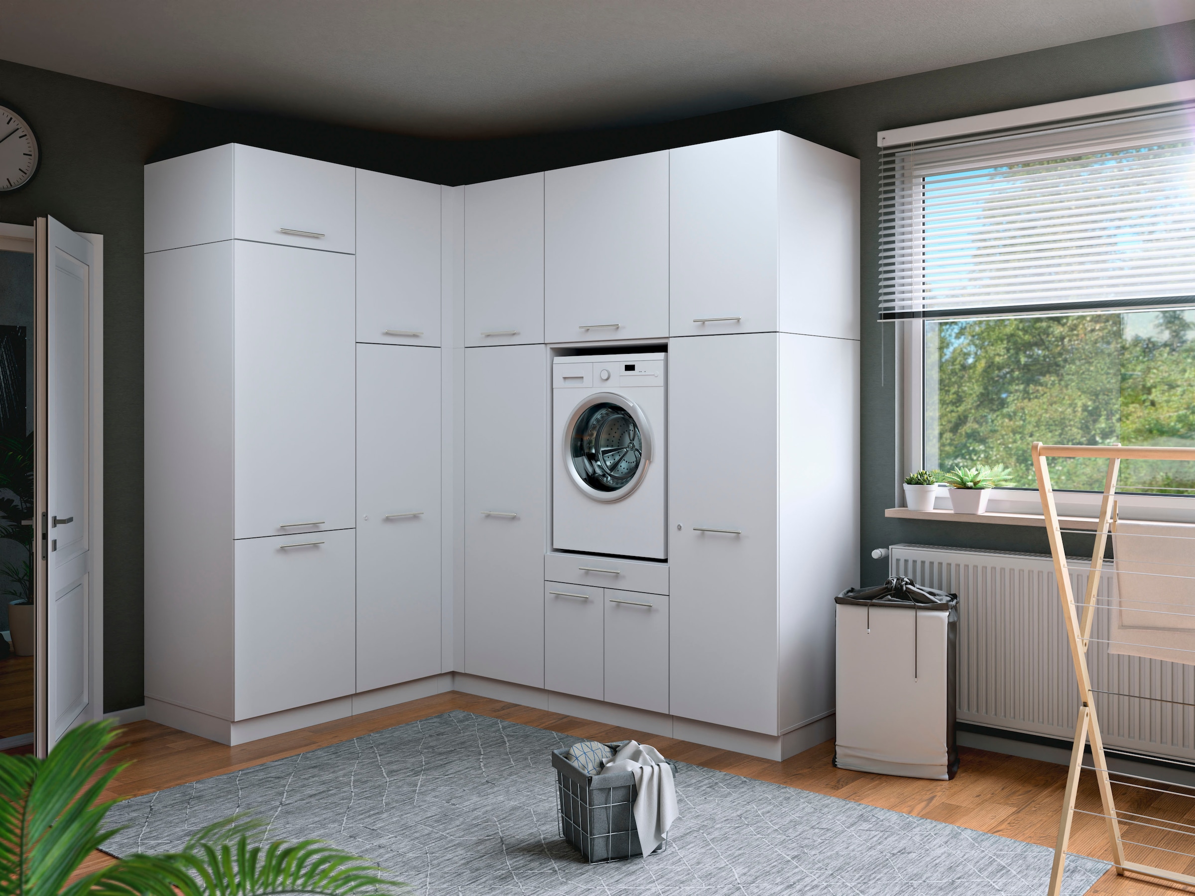 Laundreezy Mehrzweckschrank-Set »Laundreezy, 10-tlg. Mehrzweckschrank-Set B/H/T 218/238/68 cm« 10 Stk. tlg.