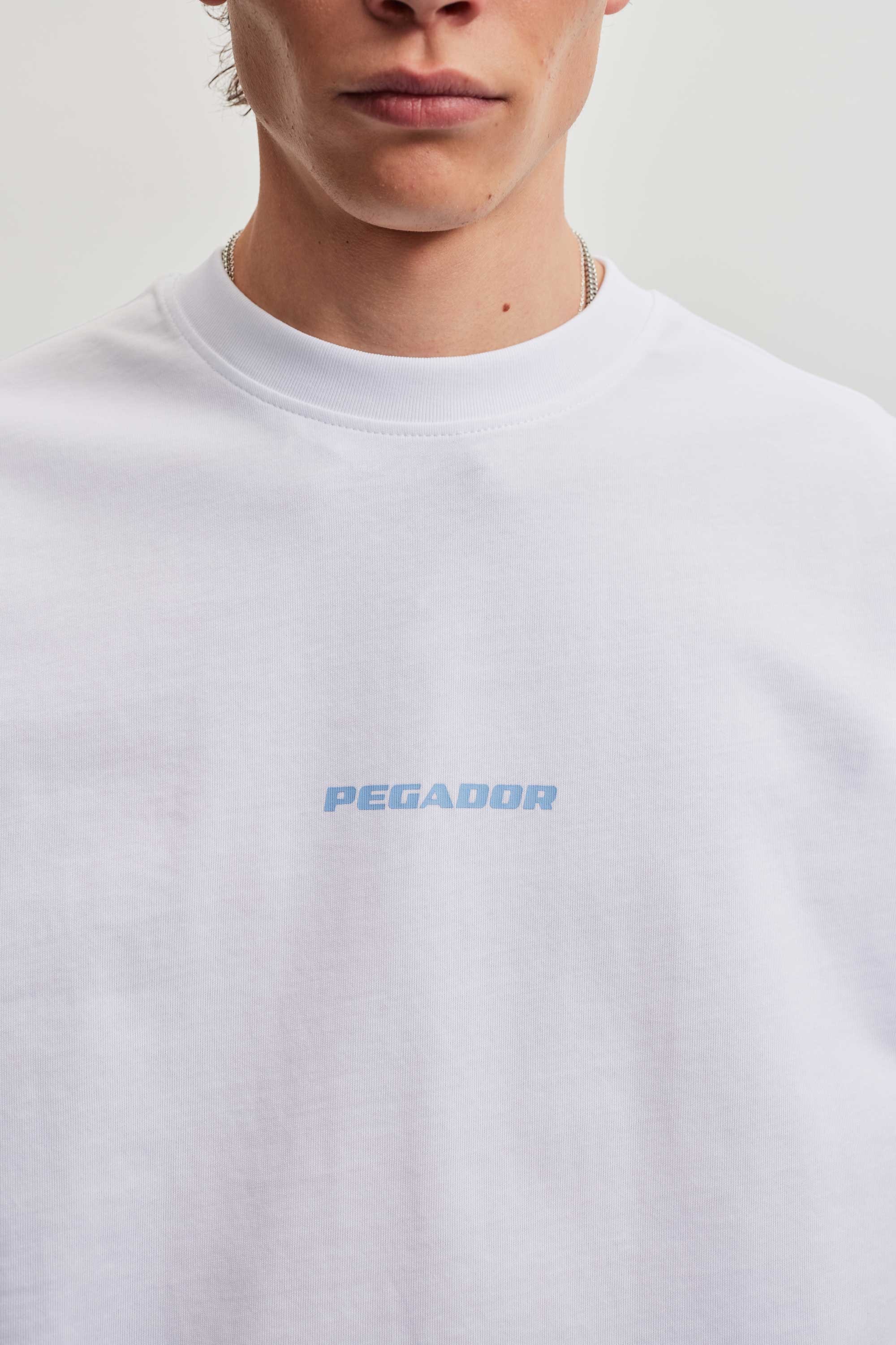 PEGADOR Rundhalsshirt »COLNE LOGO OVERSIZED TEE« Baumwolle, oversize