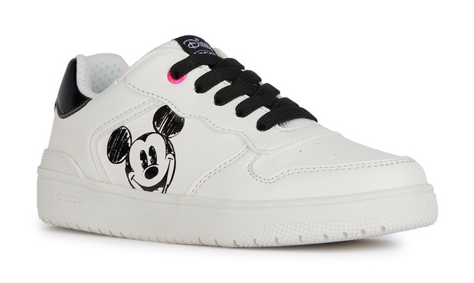 Geox Sneaker »J WASHIBA GIRL E«, Slip On Sneaker, Schlupfschuh, Slipper mit Mickey Mouse Print