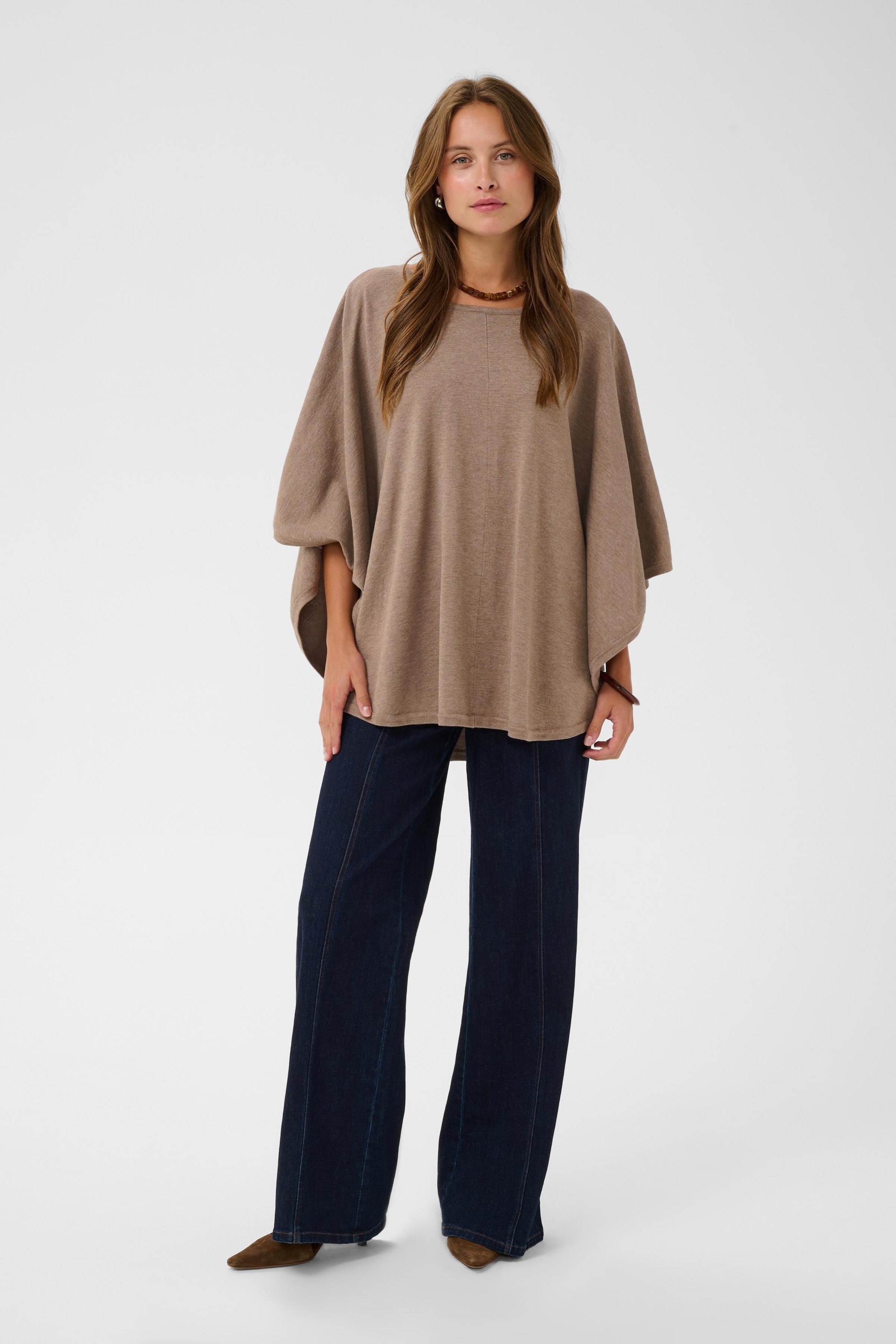 Saint Tropez Strickponcho »Damen Poncho BilliSZ«