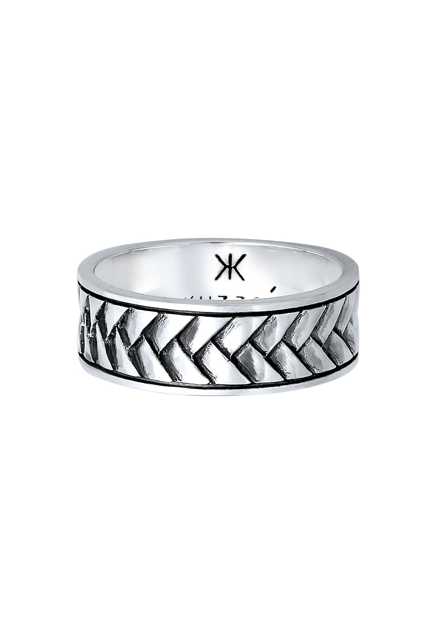 Kuzzoi Silberring »Ring Herren Bandring Used Vintage Retro 925 Silber«