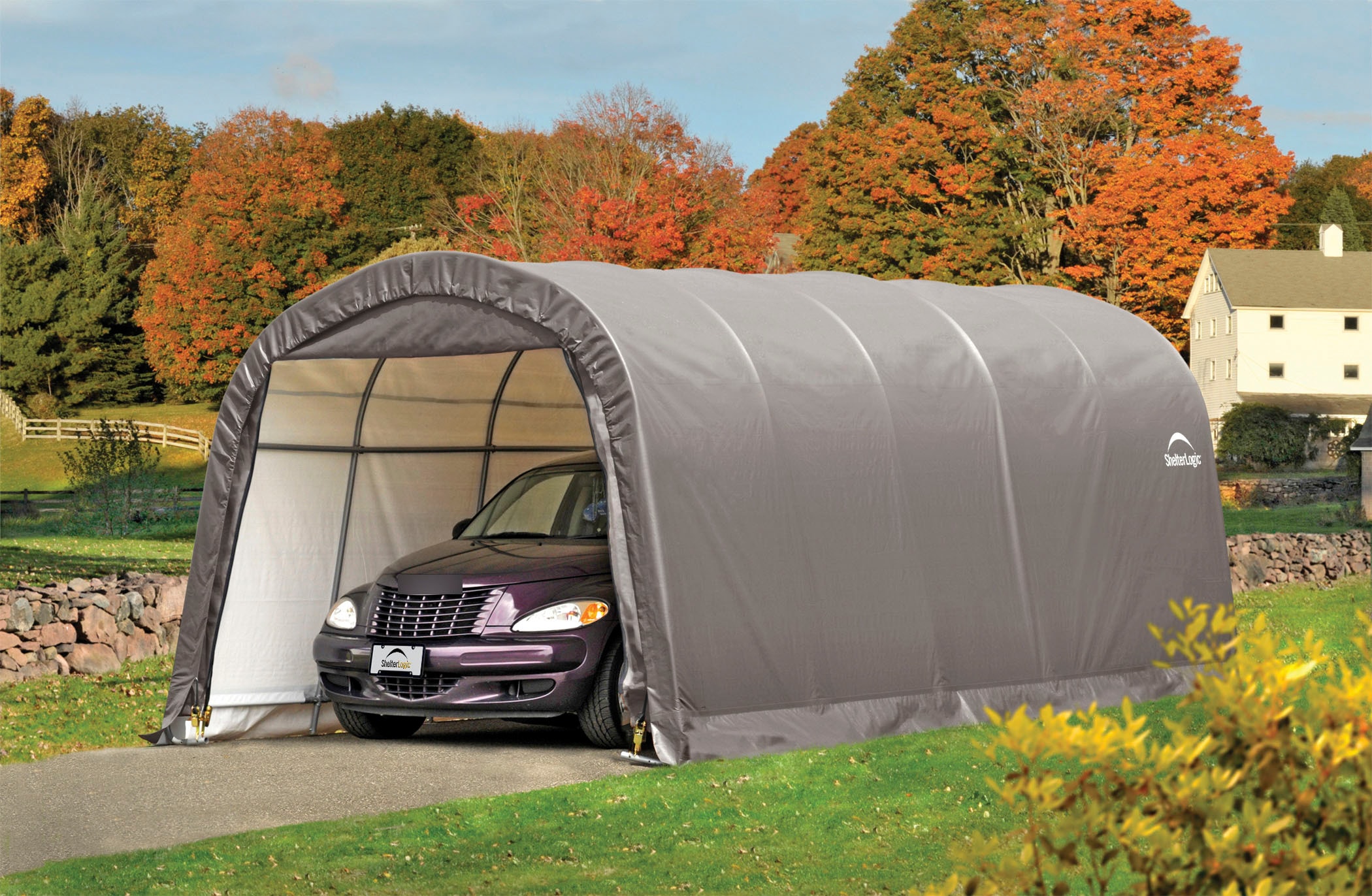 ShelterLogic Garage »Foliengarage«, 22,57m², Stahlgestell mit Polyethylen-Plane