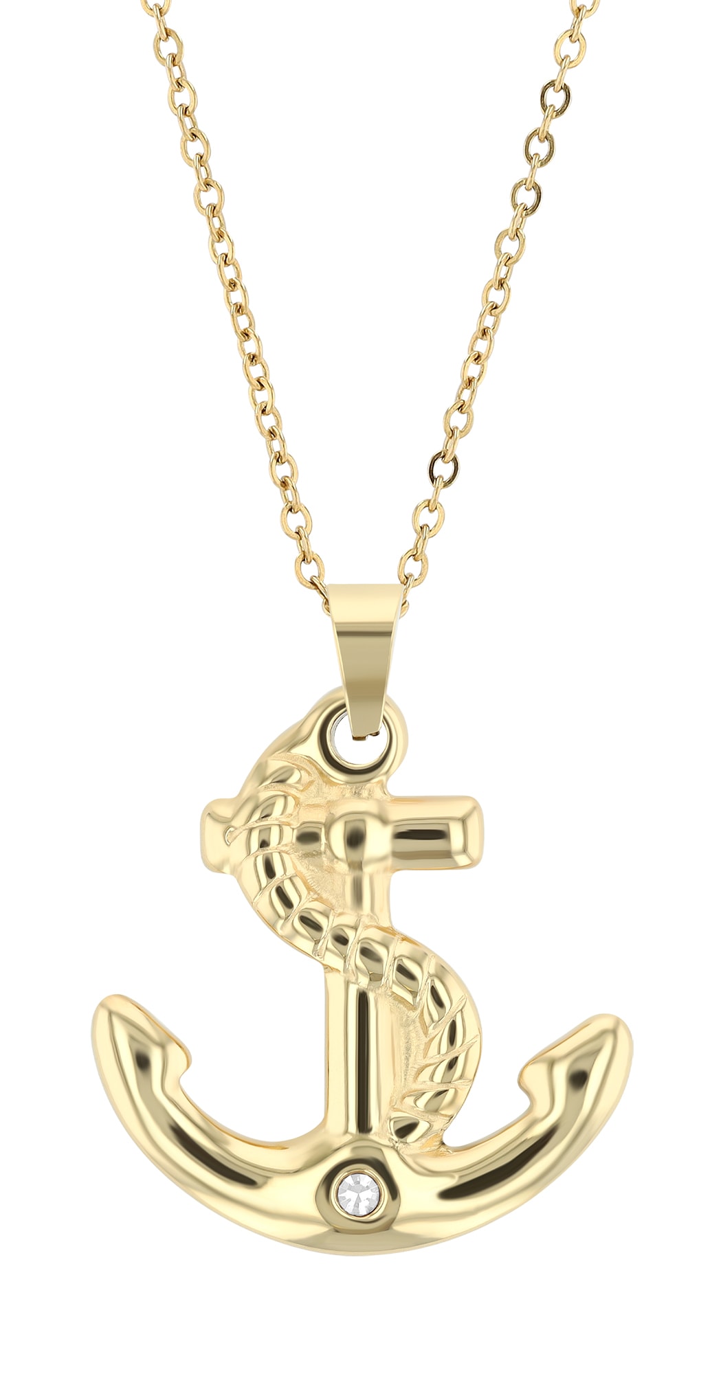 Adelia´s Kettenanhänger »Damen Anhänger aus Edelstahl mit Strass Steinchen«