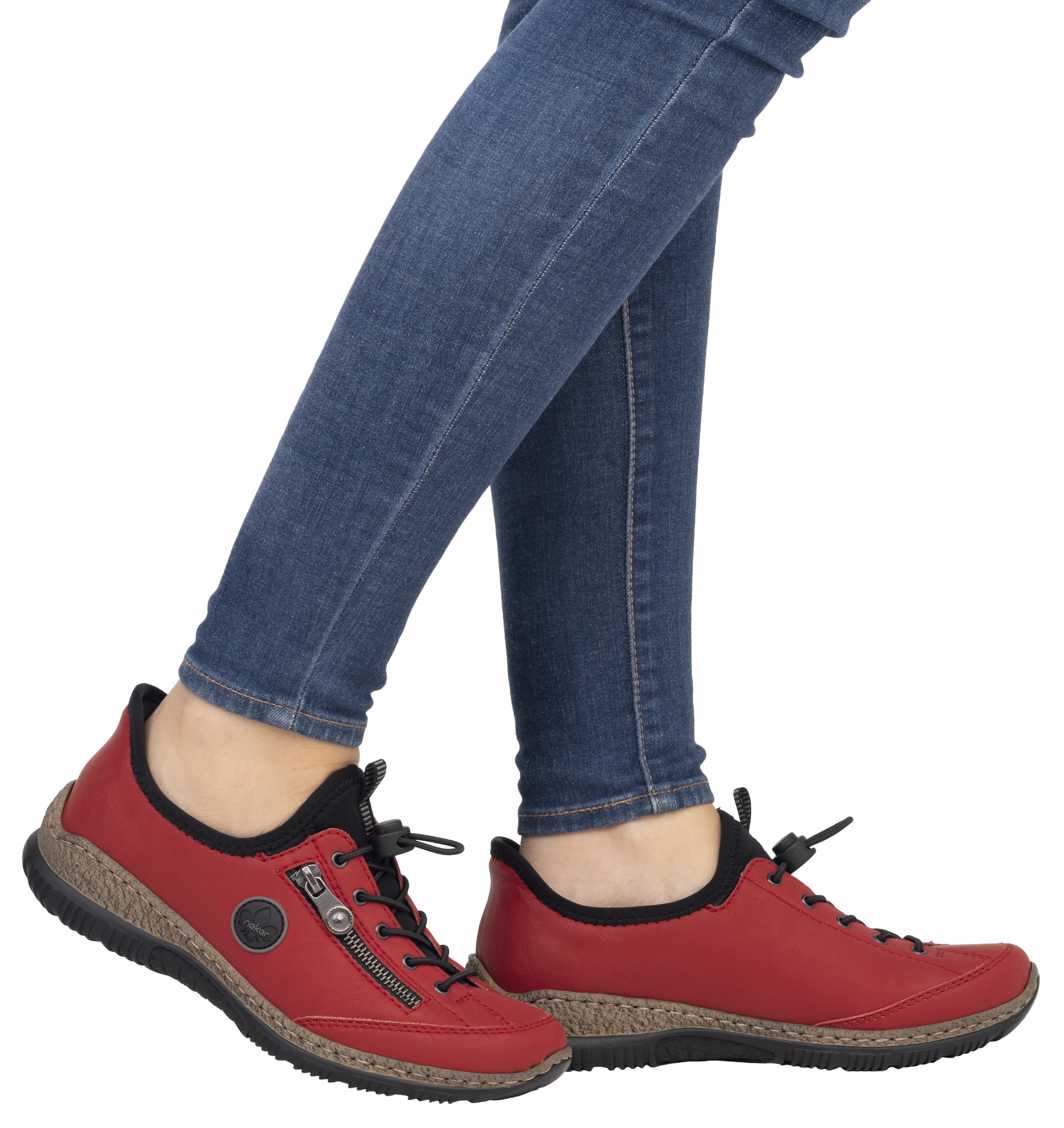 Rieker Slip-On Sneaker »Ready2GO«, Schlupfschuh, Freizeitschuh, Halbschuh mit MemoSoft-Ausstattung