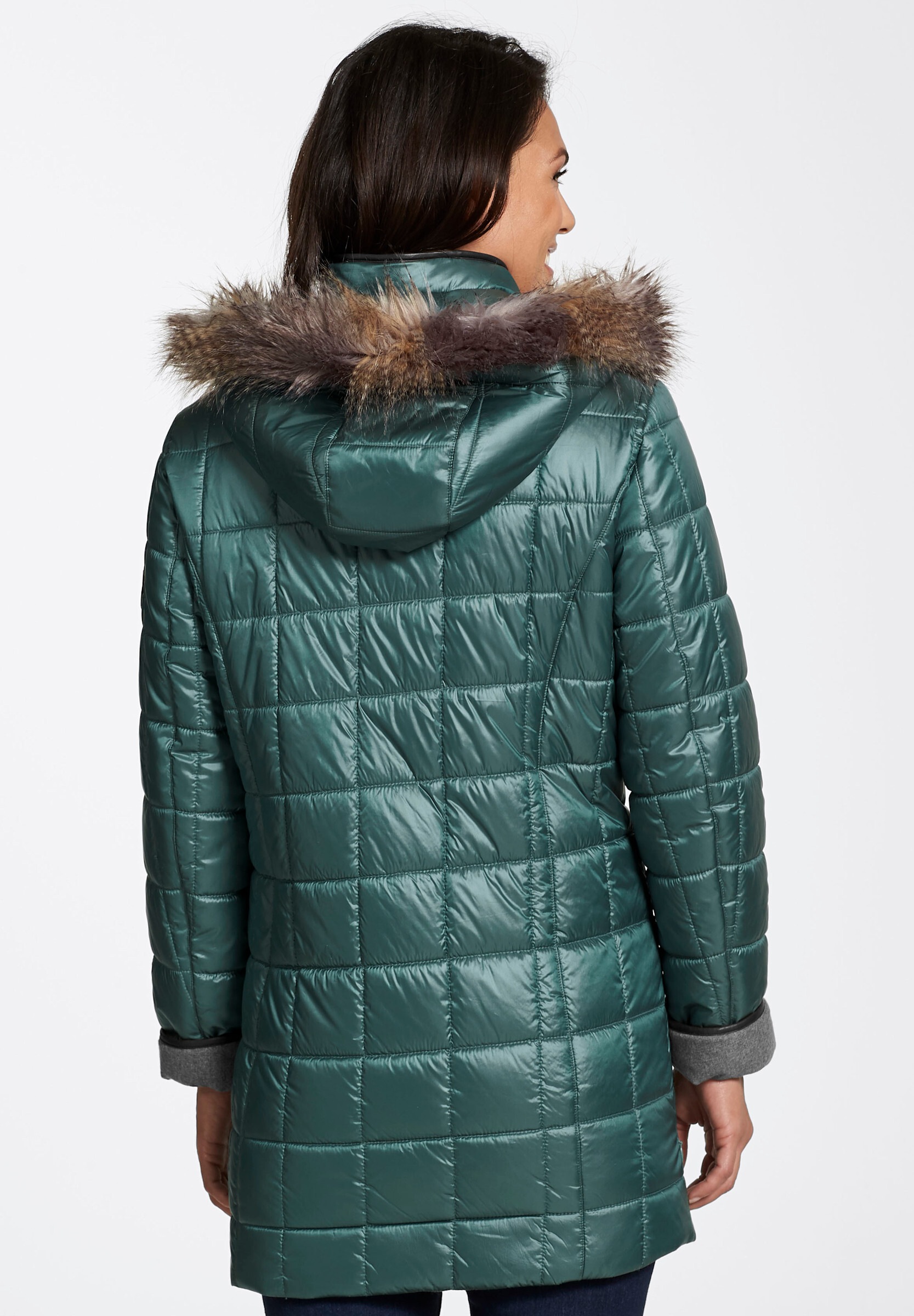 Witt Steppjacke »Jacke Steppjacke mit Reißverschluss-Seitenschlitzen« Abnehmbare Kapuze