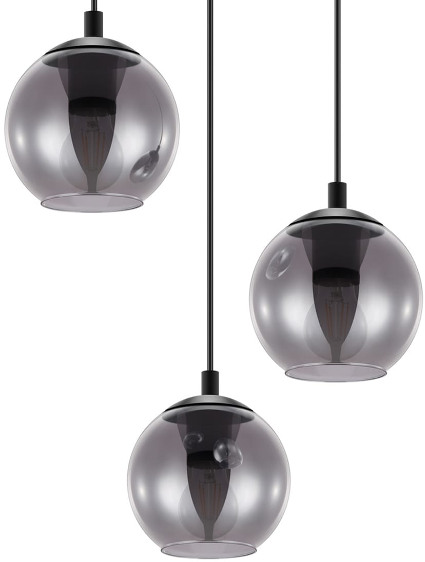 EGLO Hängeleuchte »ZARAGOZA«, Hängeleuchte in schwarz aus Stahl - Ø 53 cm  exkl. E27 - 1X40W im OTTO Online Shop