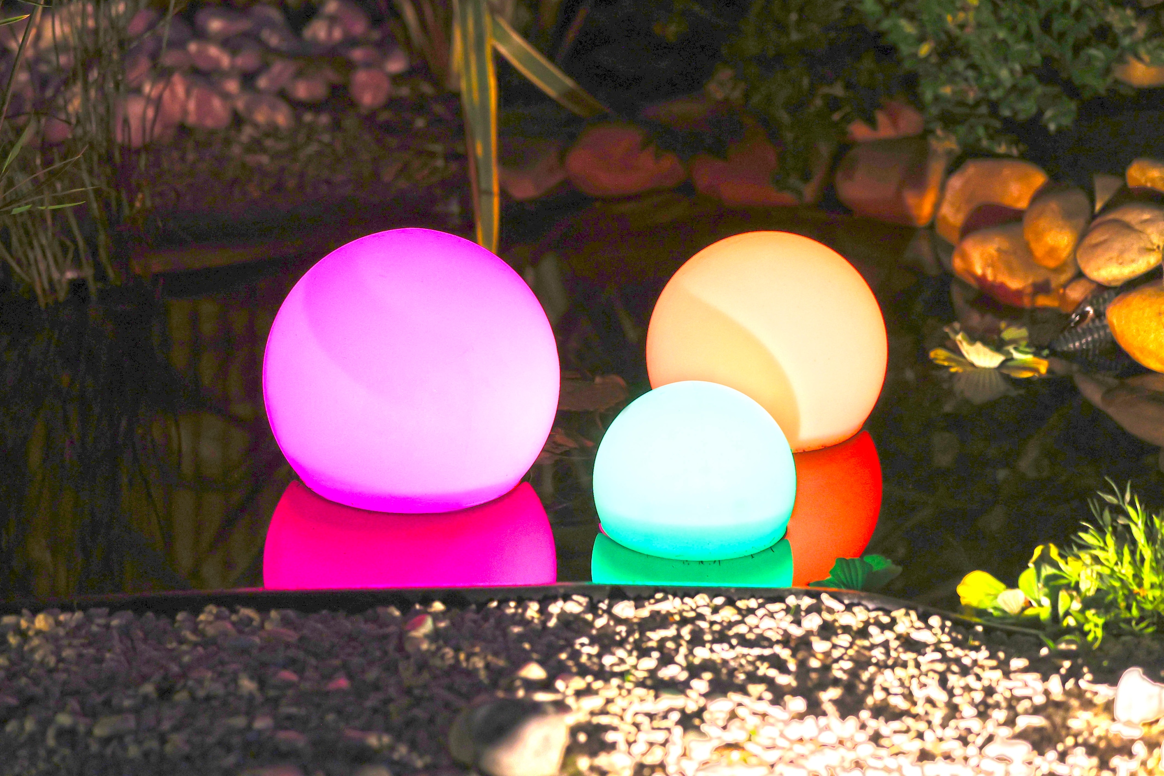 Ubbink LED Gartenleuchte »MultiBright Solar Float 30«, für Garten, Teich oder Pool