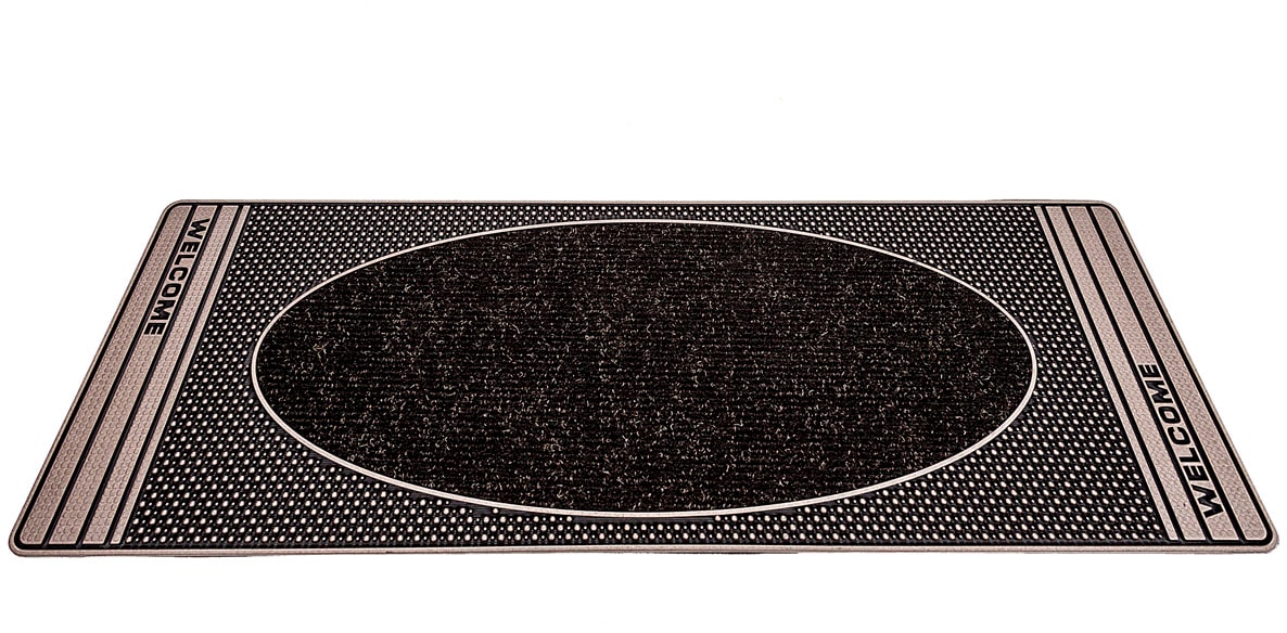 Home2Fashion Fußmatte »CenterClean«, rechteckig, 8 mm Höhe, schmale Schmutzfangmatte, strapazierfähig, In- und Outdoor geeignet
