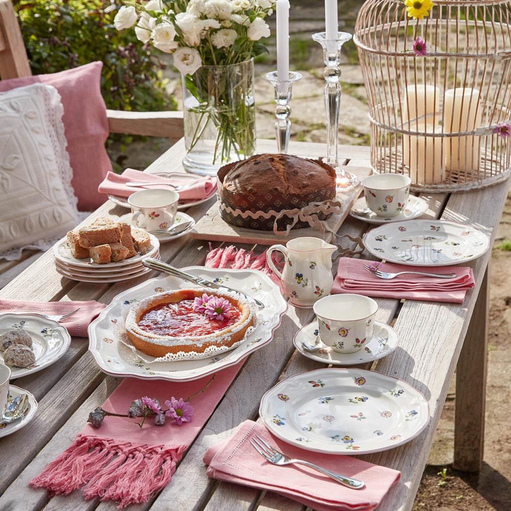 Villeroy & Boch Geschirr-Set »Kaffeeservice Petite Fleur 20er Set bunt« Spülmaschinenfest, Mikrowellensicher