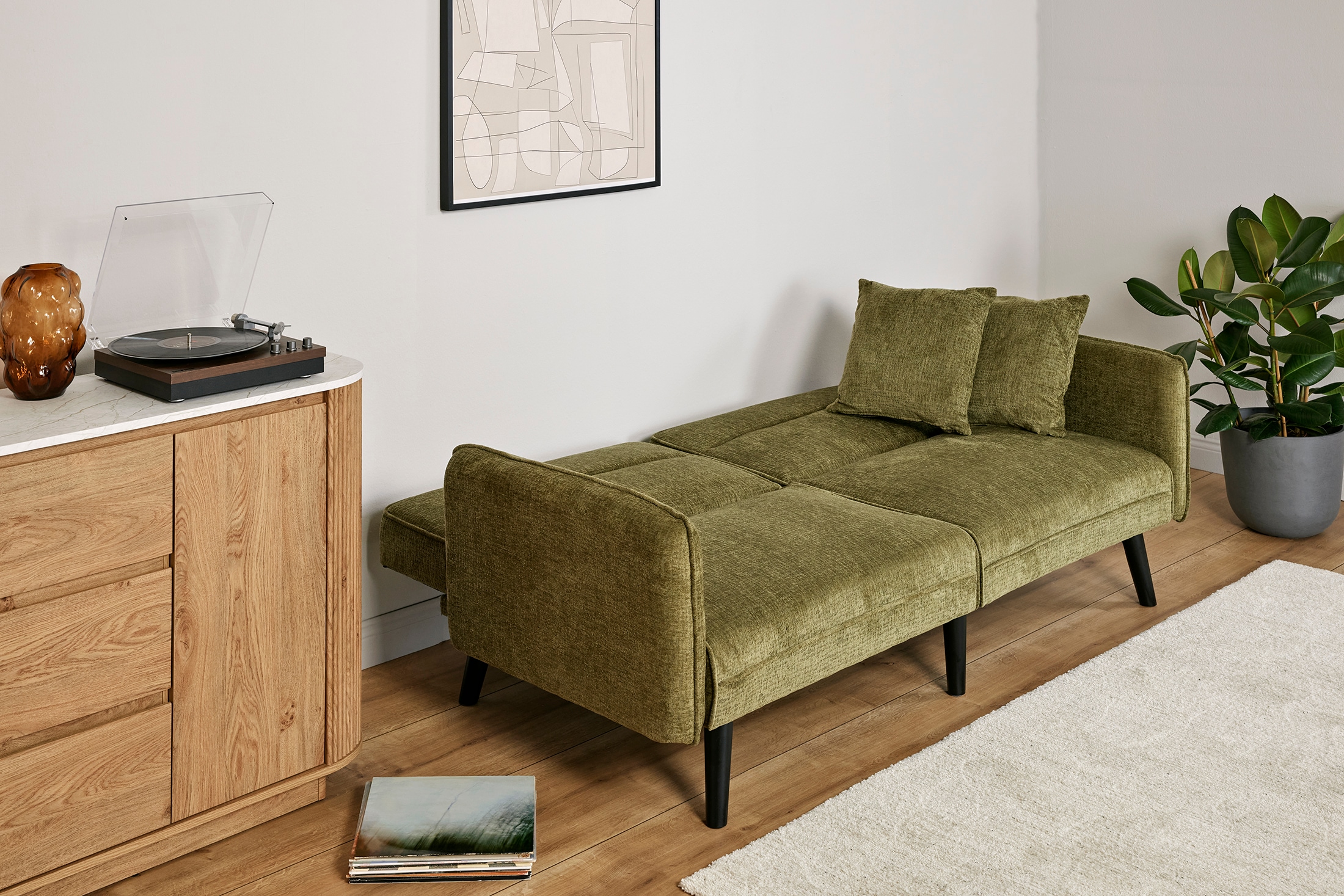 Jahnke Schlafsofa »CHILLAX LINE« mit Relax-und Schlaffunktion, inkl. Kissen, Breite 191 cm
