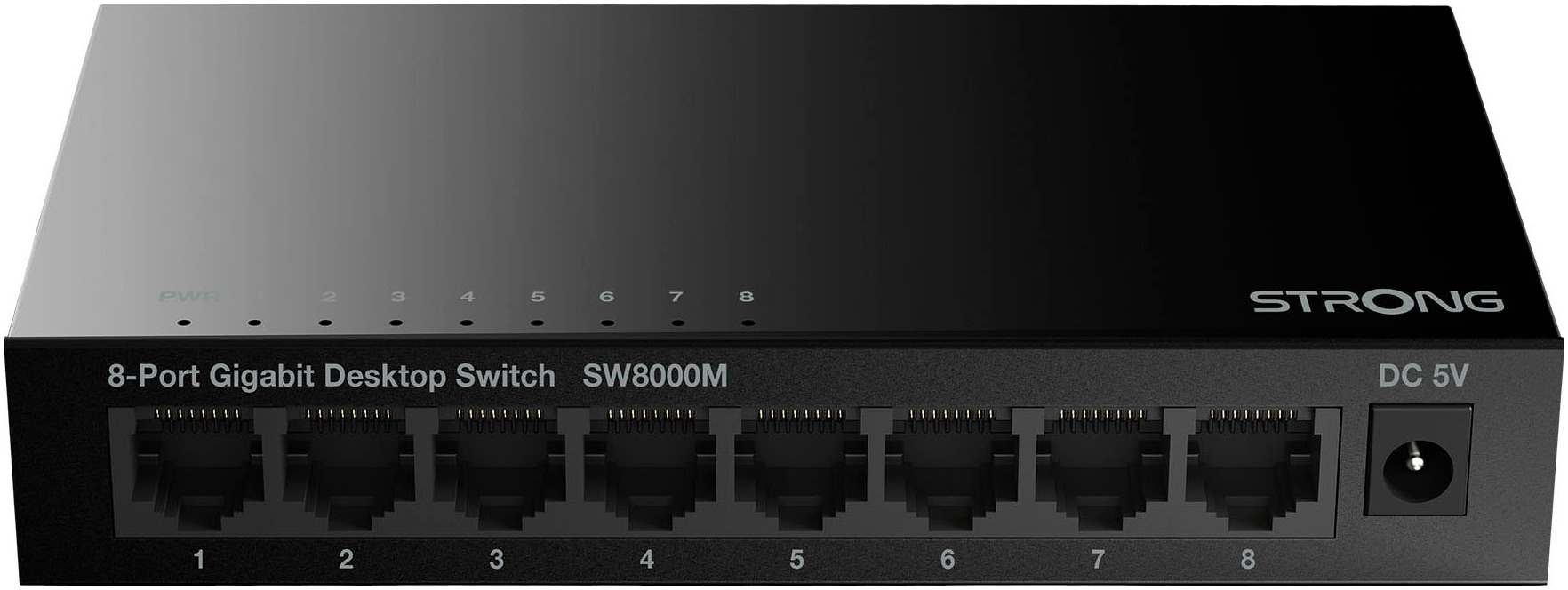 Strong Netzwerk-Switch »8-Port Gigabit Switch 10/100/1000 Mbit/s, Metallgehäuse«