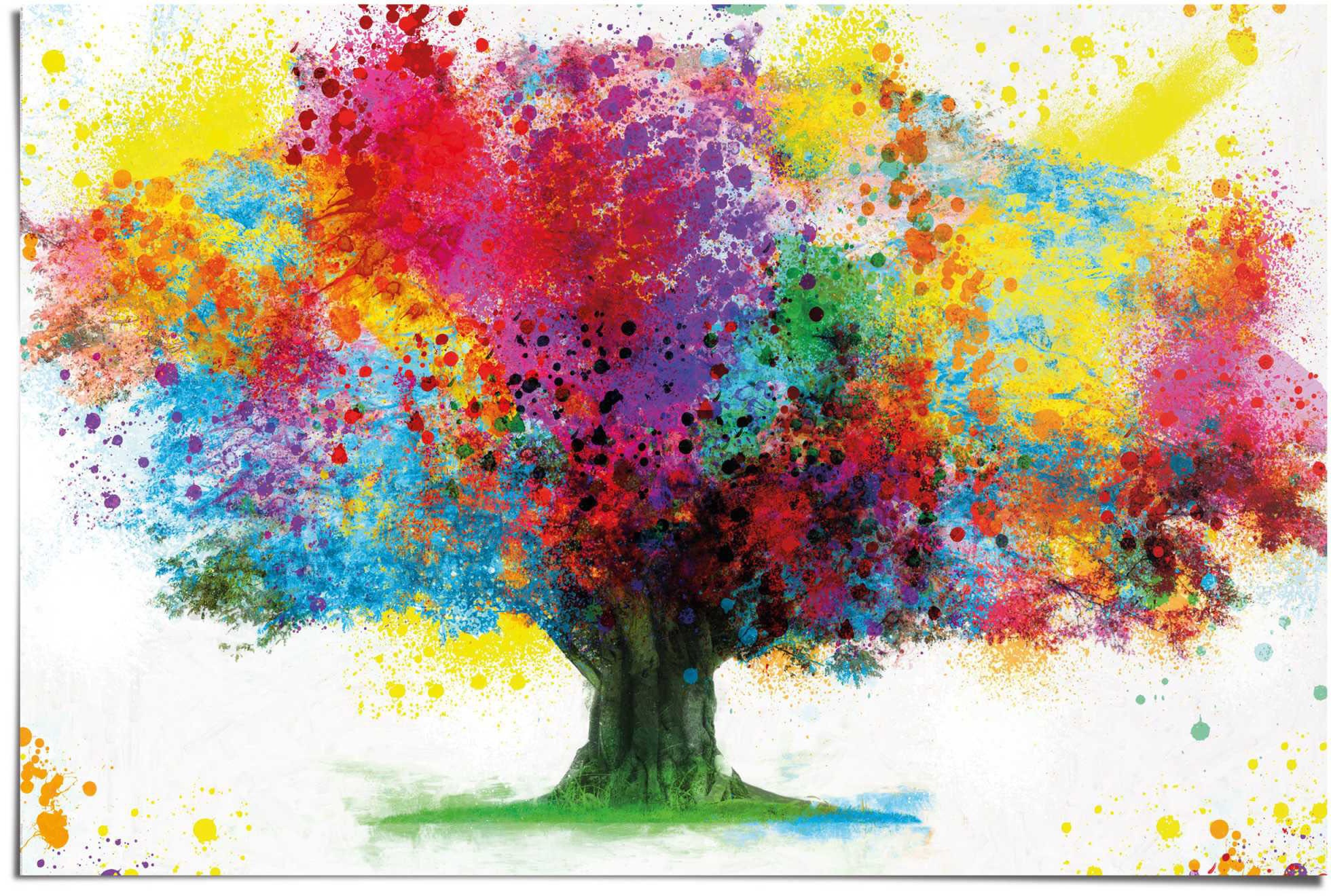 Reinders! Poster »Farbkleckse Baum«, (1 St.)