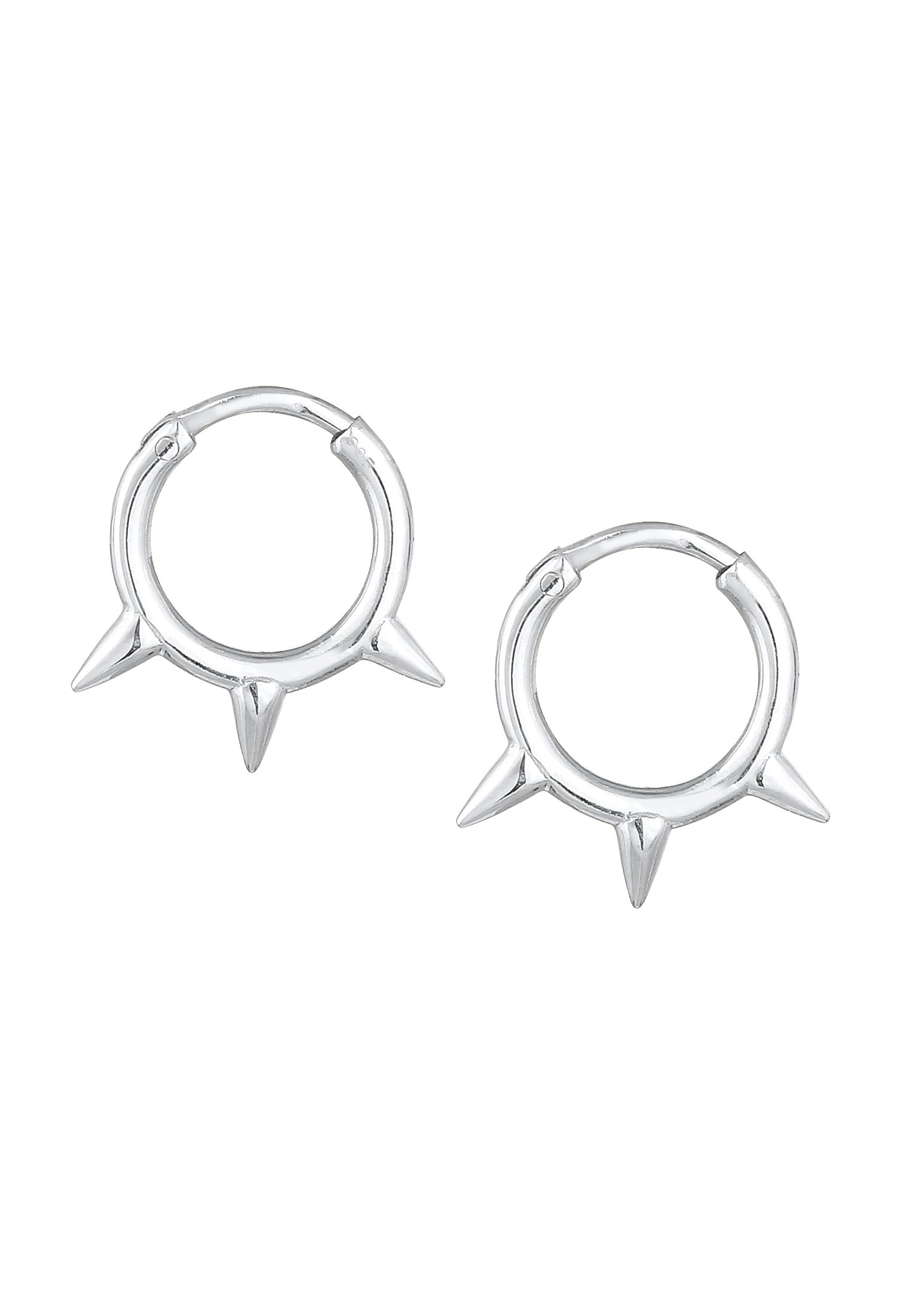 Elli Paar Creolen »Ohrringe Creolen Spikes Trend Must-Have Blogger 925 Silber«