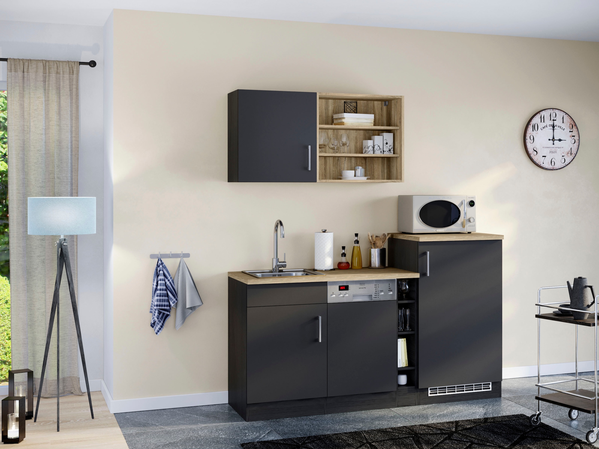 KOCHSTATION Küche »KS-Mali«, Breite 170 cm, mit E-Geräten