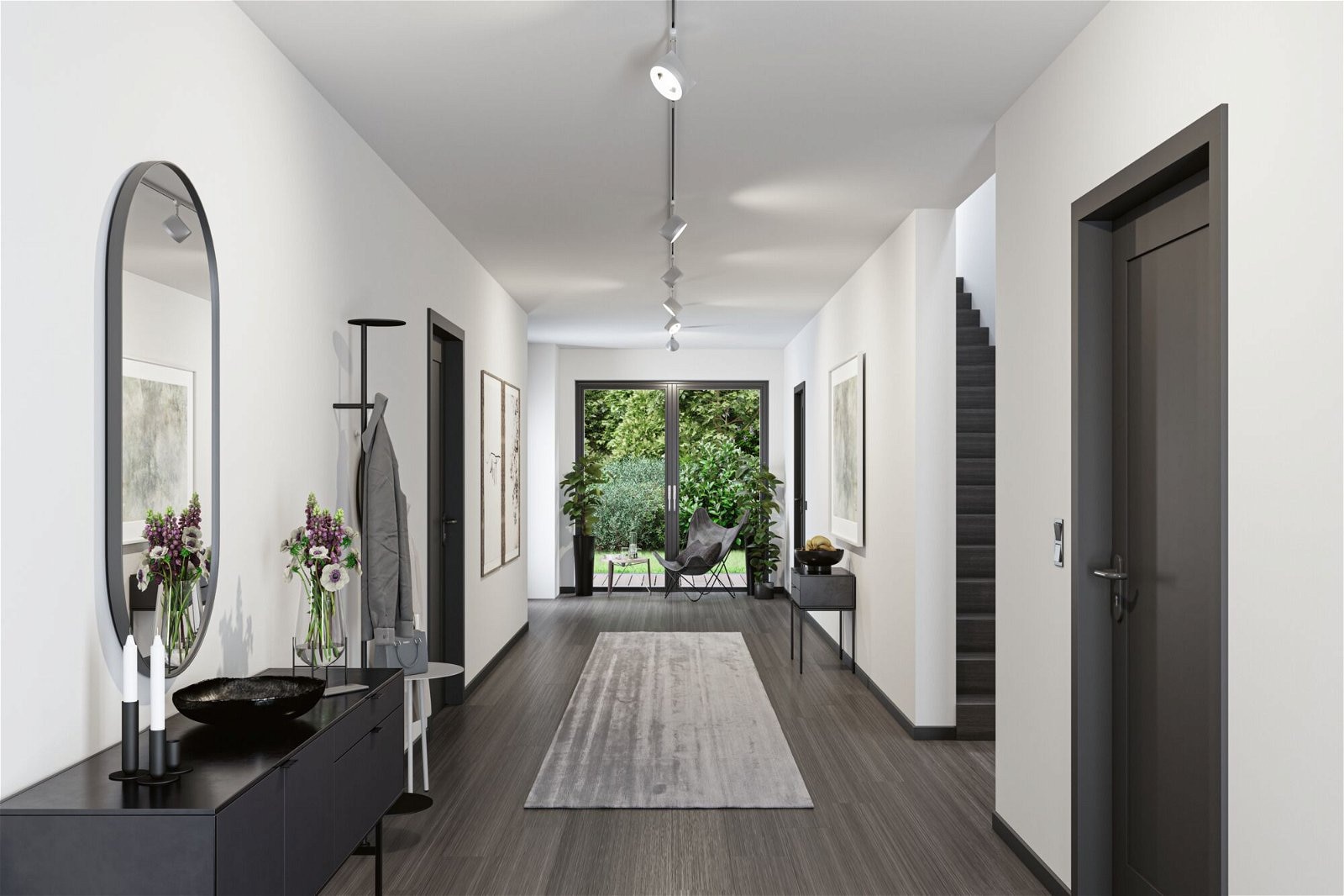 Paulmann Schienensystem-Leuchten »URail Schienenspot Arena 950lm 15,3W 4000K 230V Chrom matt, Chrom«, dimmbar, Einzelspot