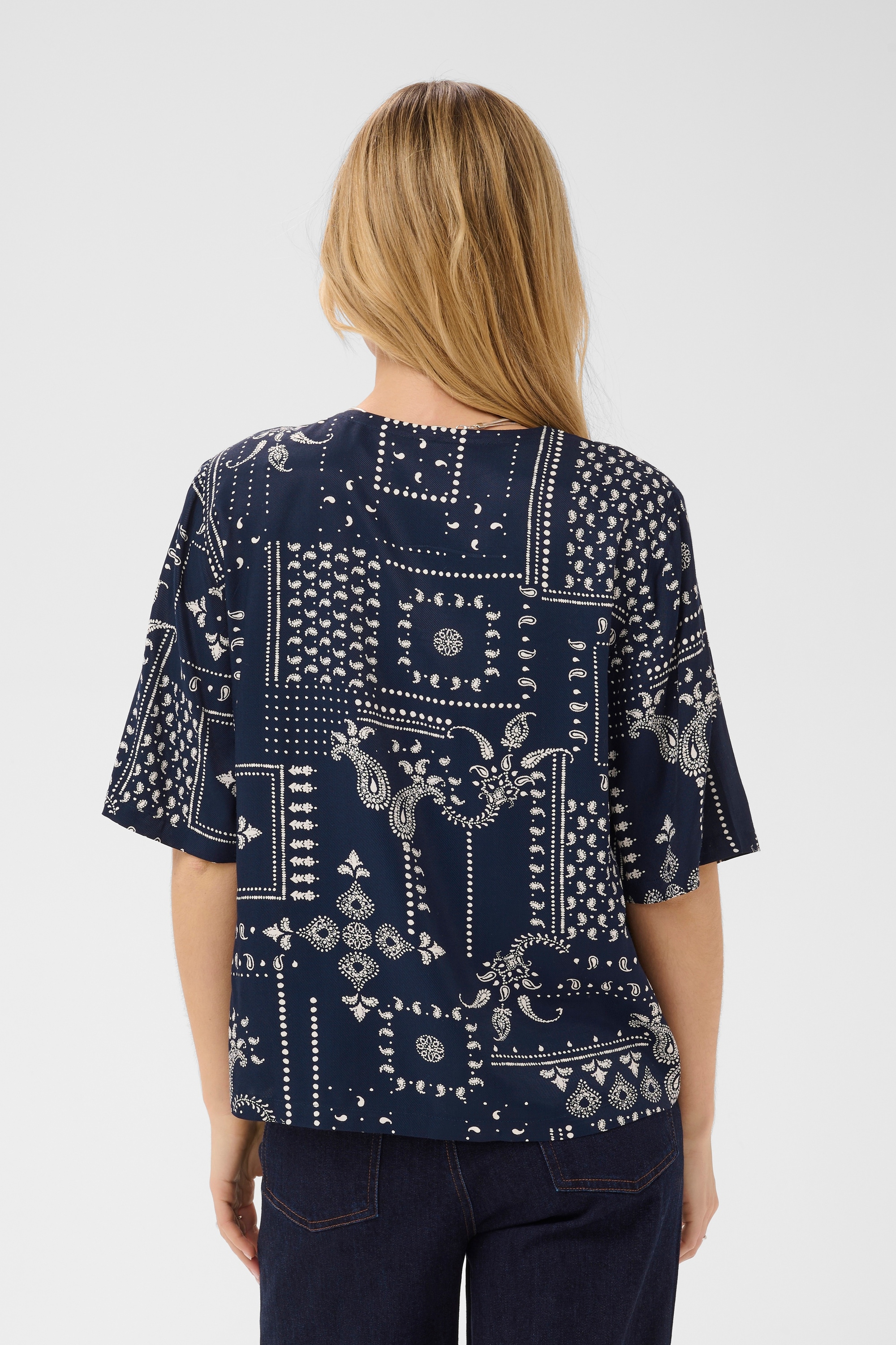 Saint Tropez Kurzarmbluse »Kurzarm-Bluse StephanieSZ«