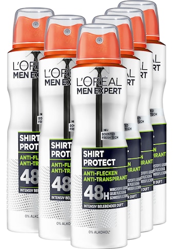 L'ORÉAL PARIS MEN EXPERT Deo-Spray »Deo Spray Shirt Control 48h«, (Packung, 6 tlg.) kaufen
