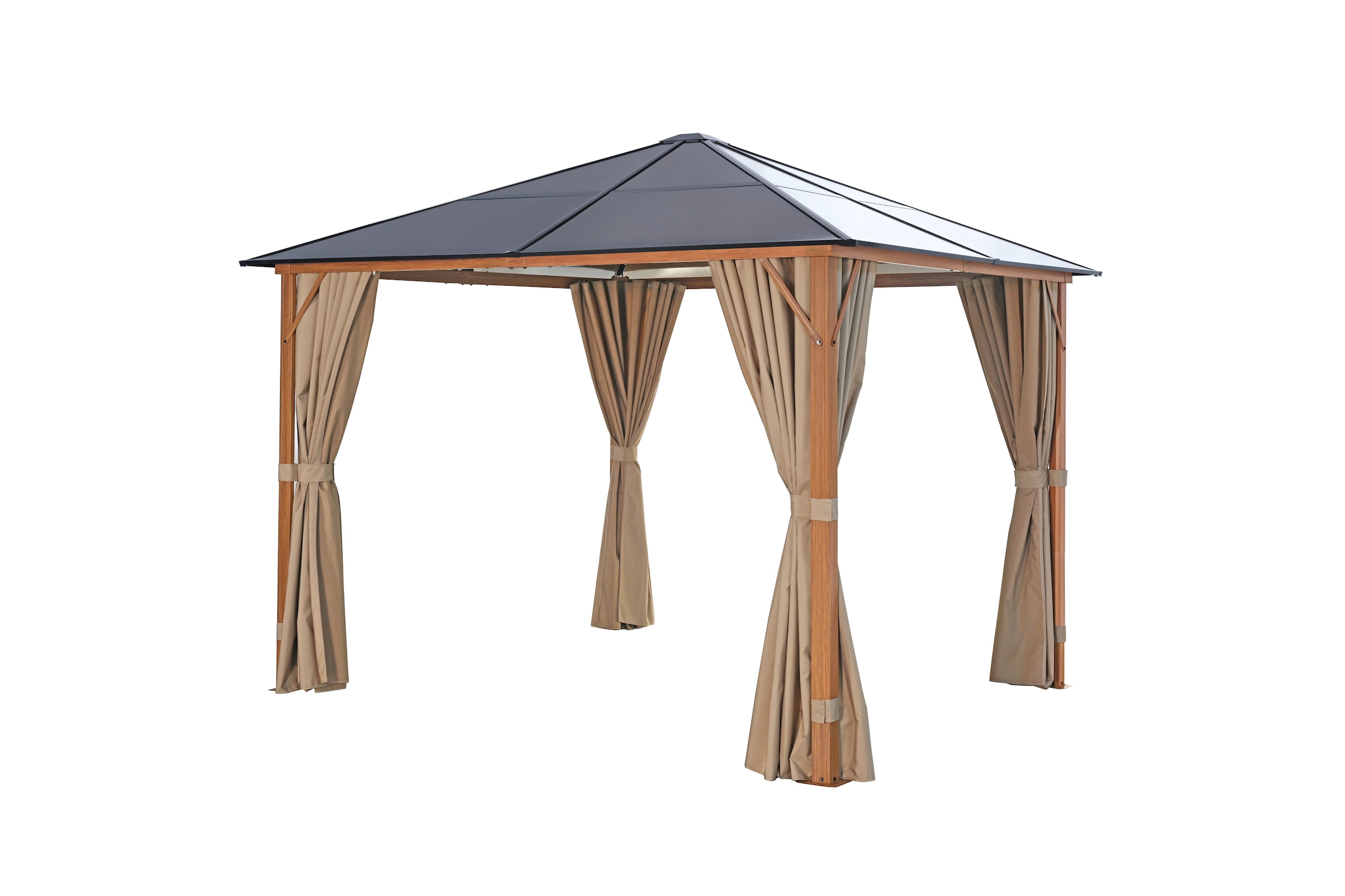 KONIFERA Pavillon »Aruba« Gestell aus Aluminium, Dach aus Polycarbonat-Stegplatten