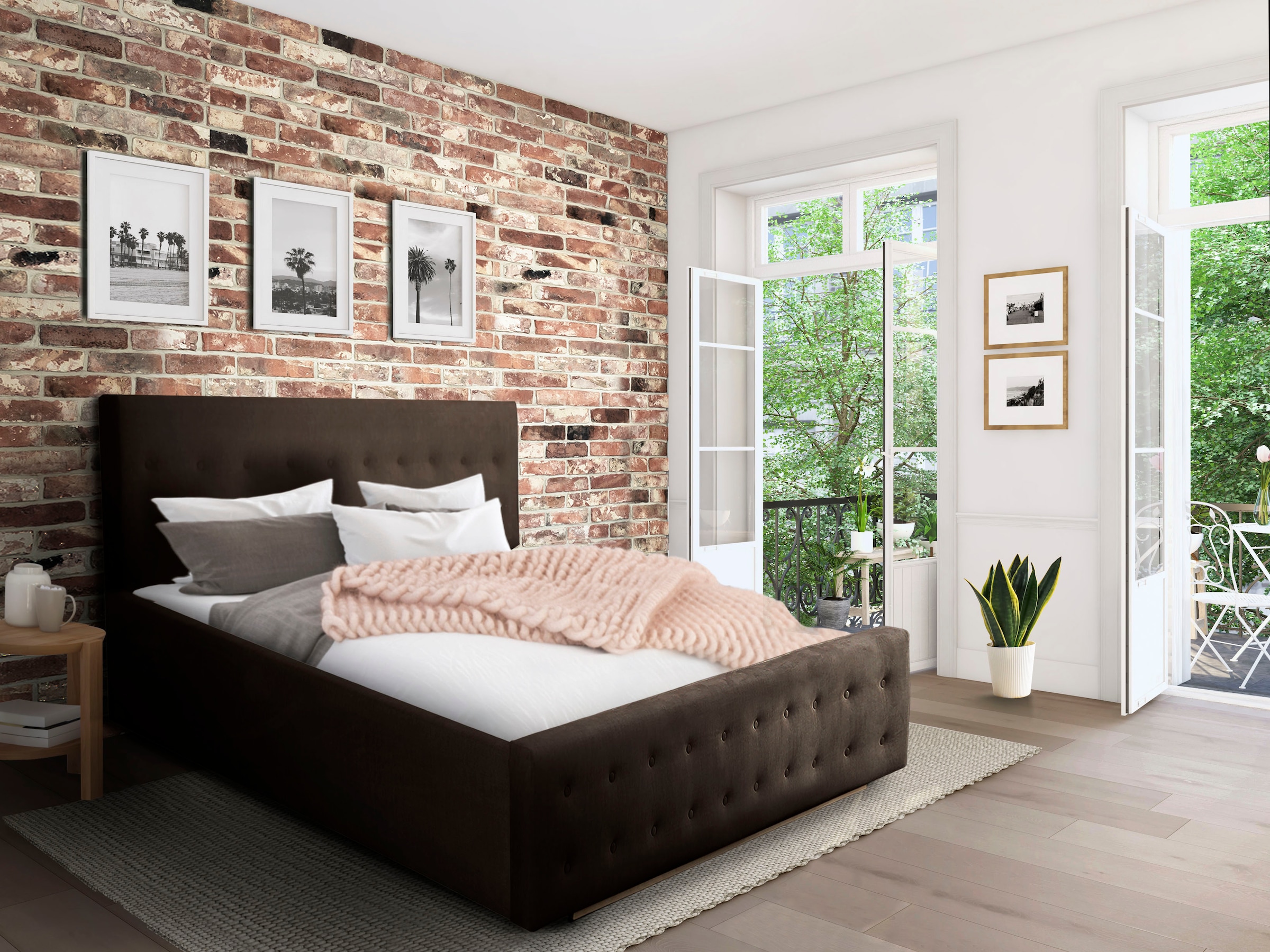 Home affaire Polsterbett »Vaine«, in 5 Breiten, auch in Länge 220 cm, incl. Roll-Lattenrost