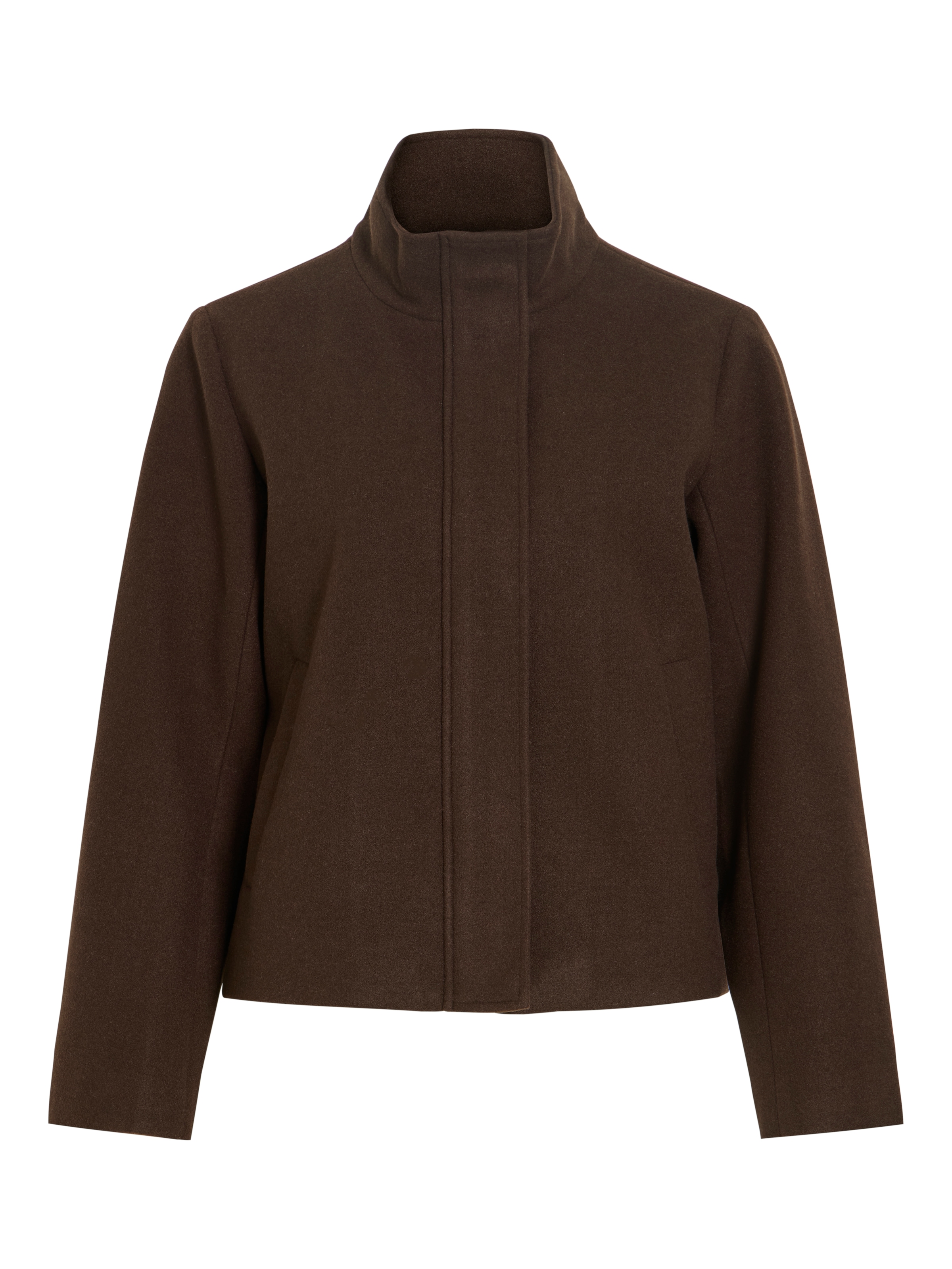 Vila Kurzjacke »VICLAUDIA L/S HIGH NECK SHORT JKT- NOOS« Kunstfaser