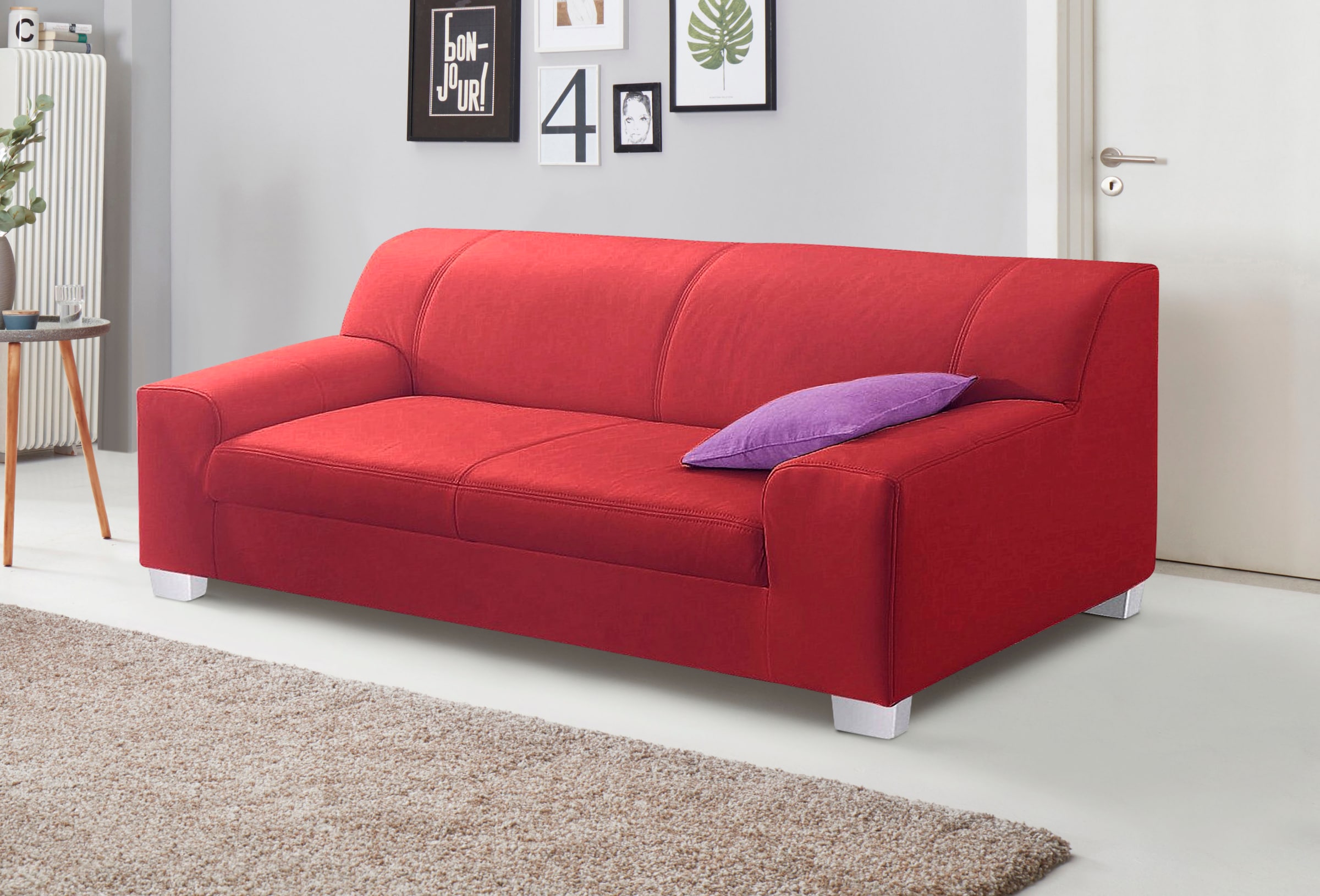 DOMO collection 3-Sitzer »Amando zeitlos und modern, komfortabel,« in vielen Bezugsvarianten, auch in Leder