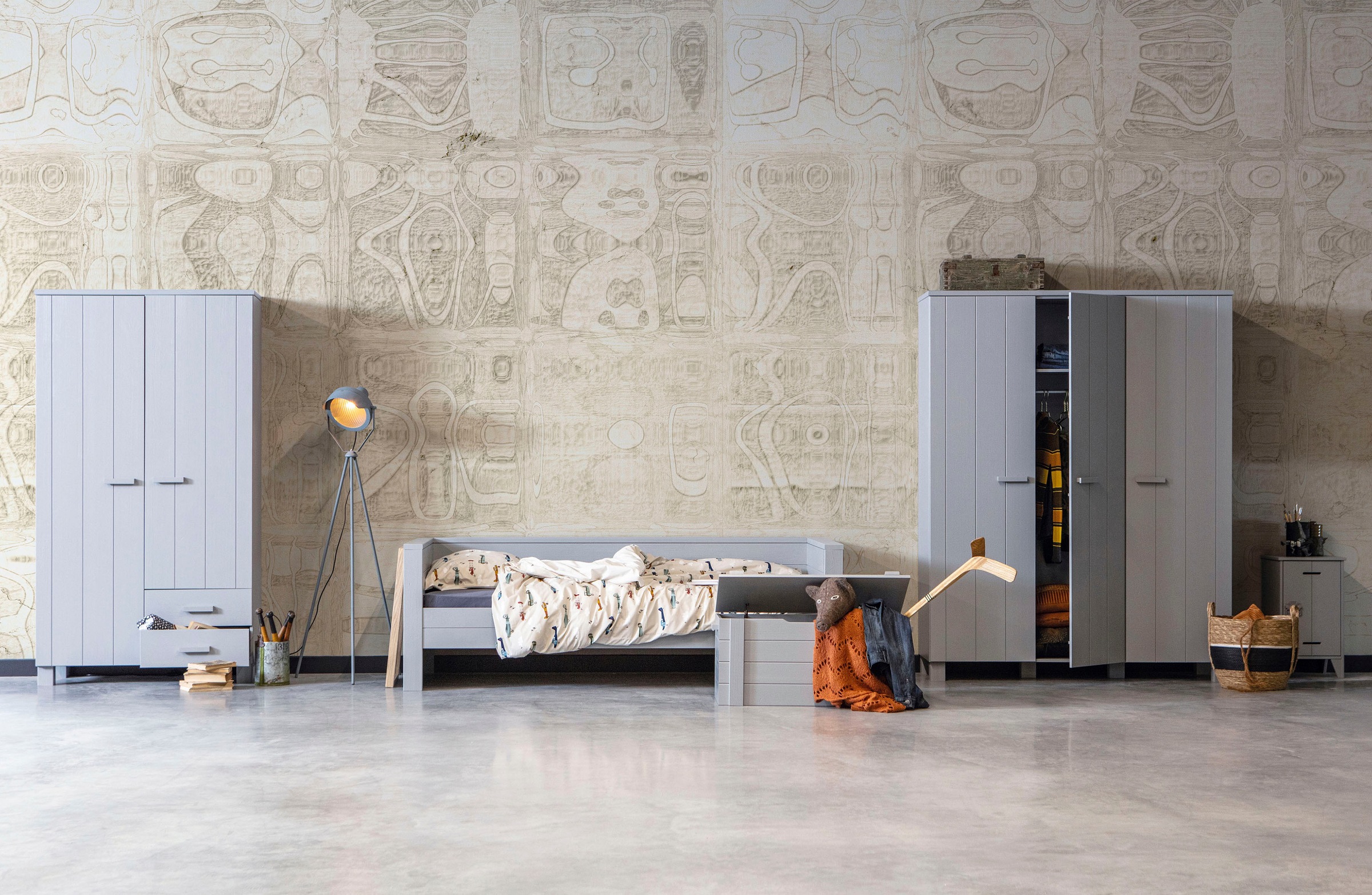 WOOOD Garderobenschrank »Dennis« mit Kleiderstange, viel Stauraum, B 111 cm x H 202 cm