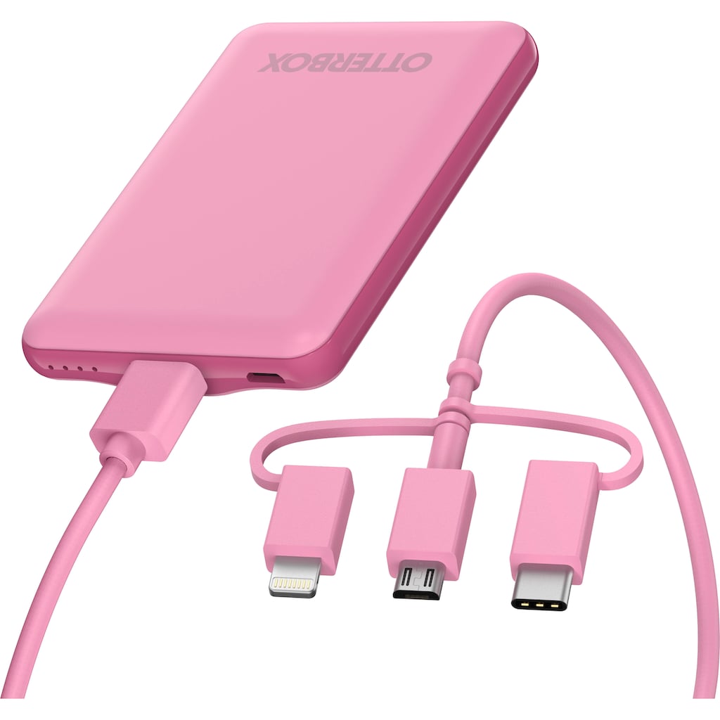 Otterbox Powerbank »Power Bank Bundle 5K MAH USB A&Micro 10W + 3-1 Cable 1M«, 5000 mAh