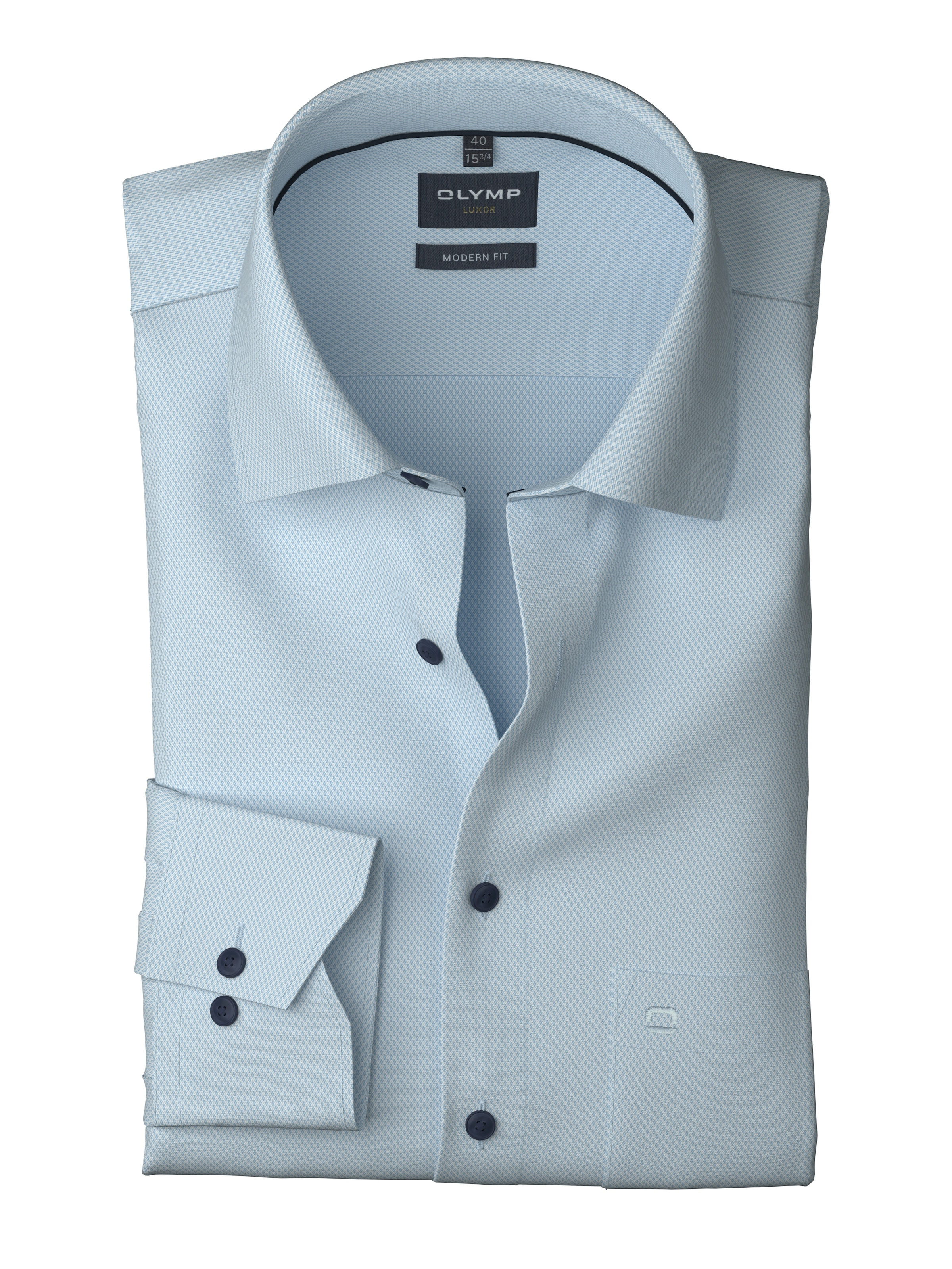 OLYMP Businesshemd »Luxor«, feine Struktur, Modern Fit, New Kentkragen