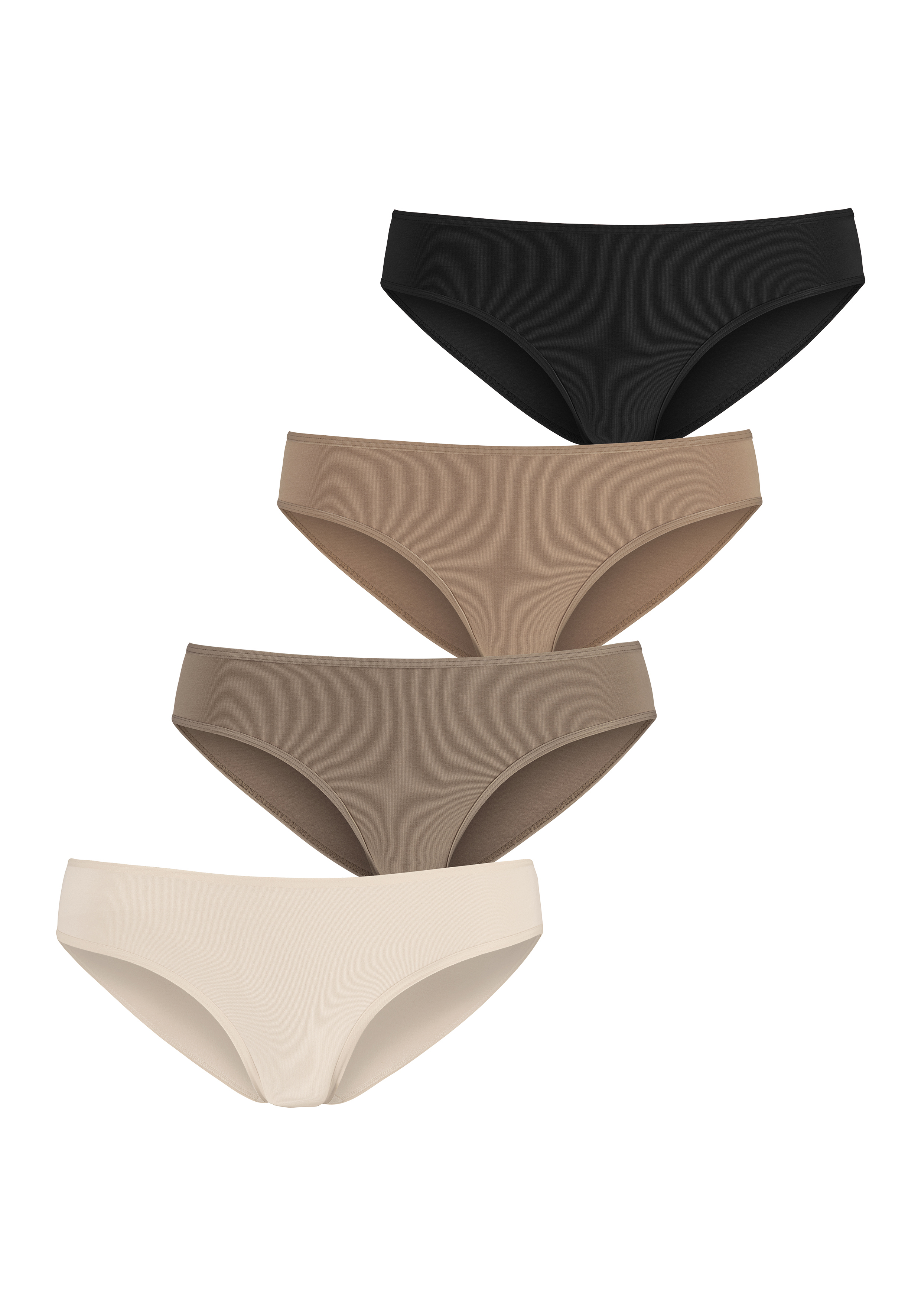 Jazz-Pants Slips, (Packung, 4 St.), mit flachen Einfassungen