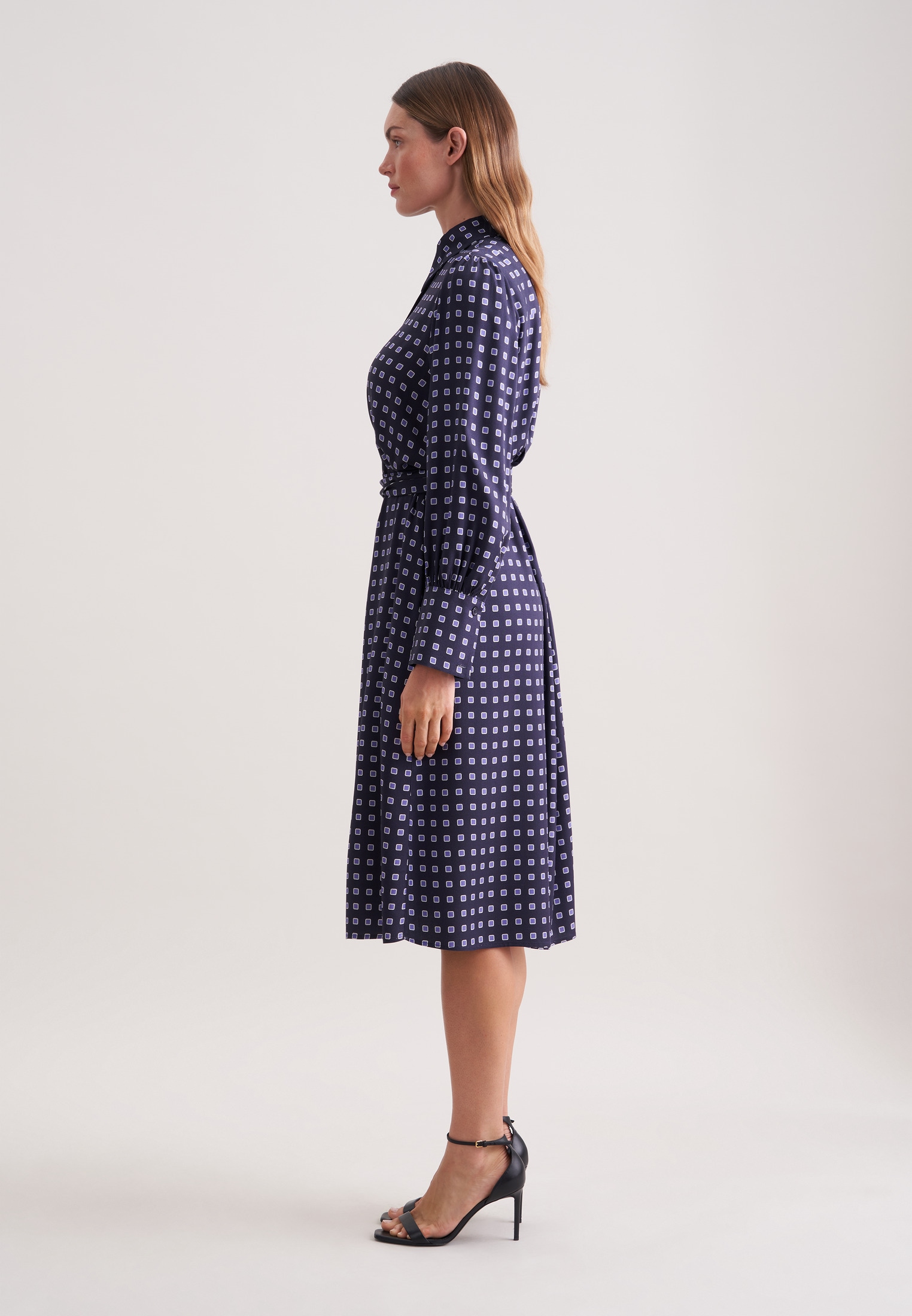 seidensticker Sommerkleid 1/1 Kragen Geometrische Muster