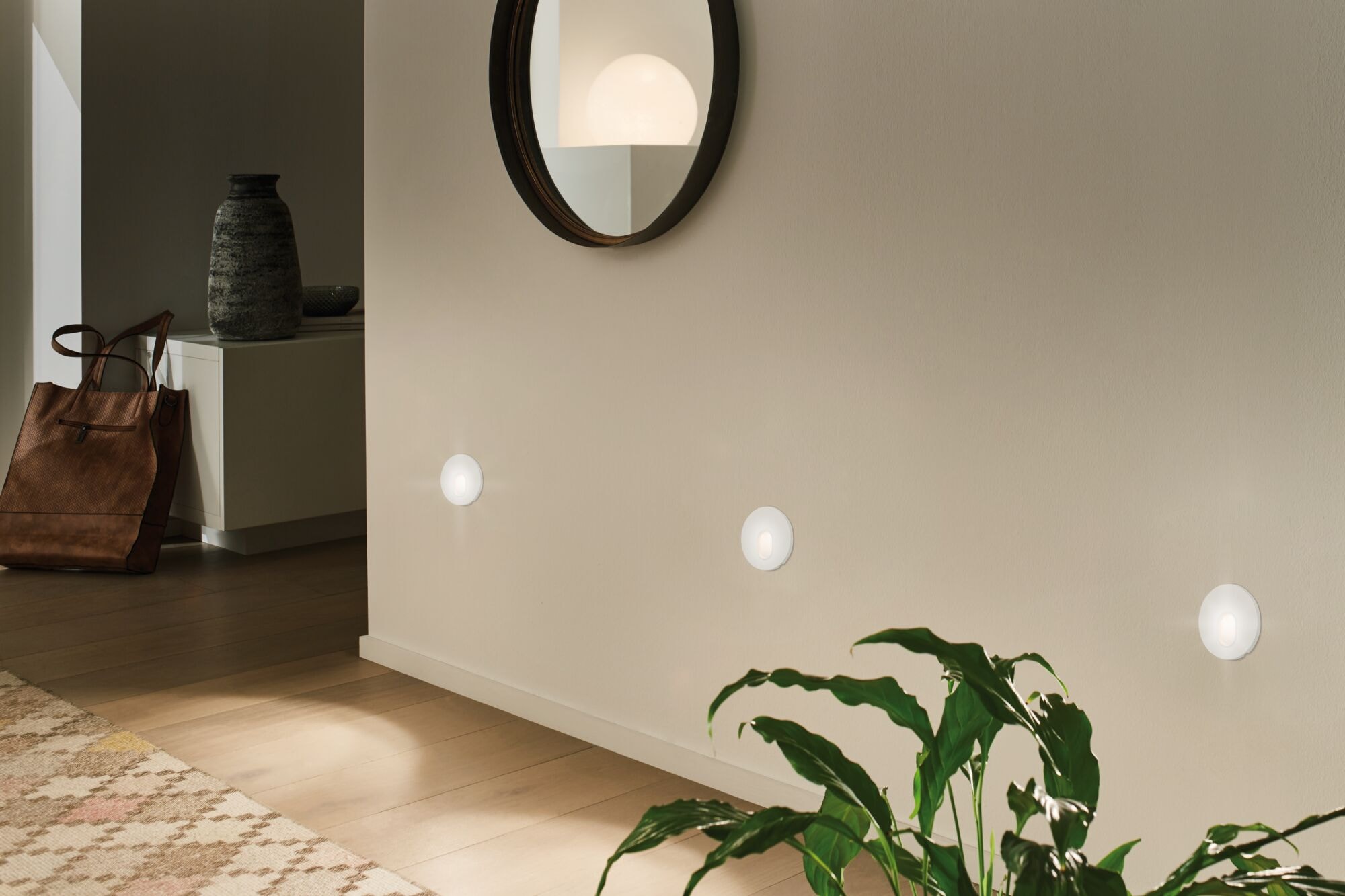 Paulmann LED Wandleuchte »Einbauleuchte rund Weiß 1,7W« 1 Stk. Warmweiß
